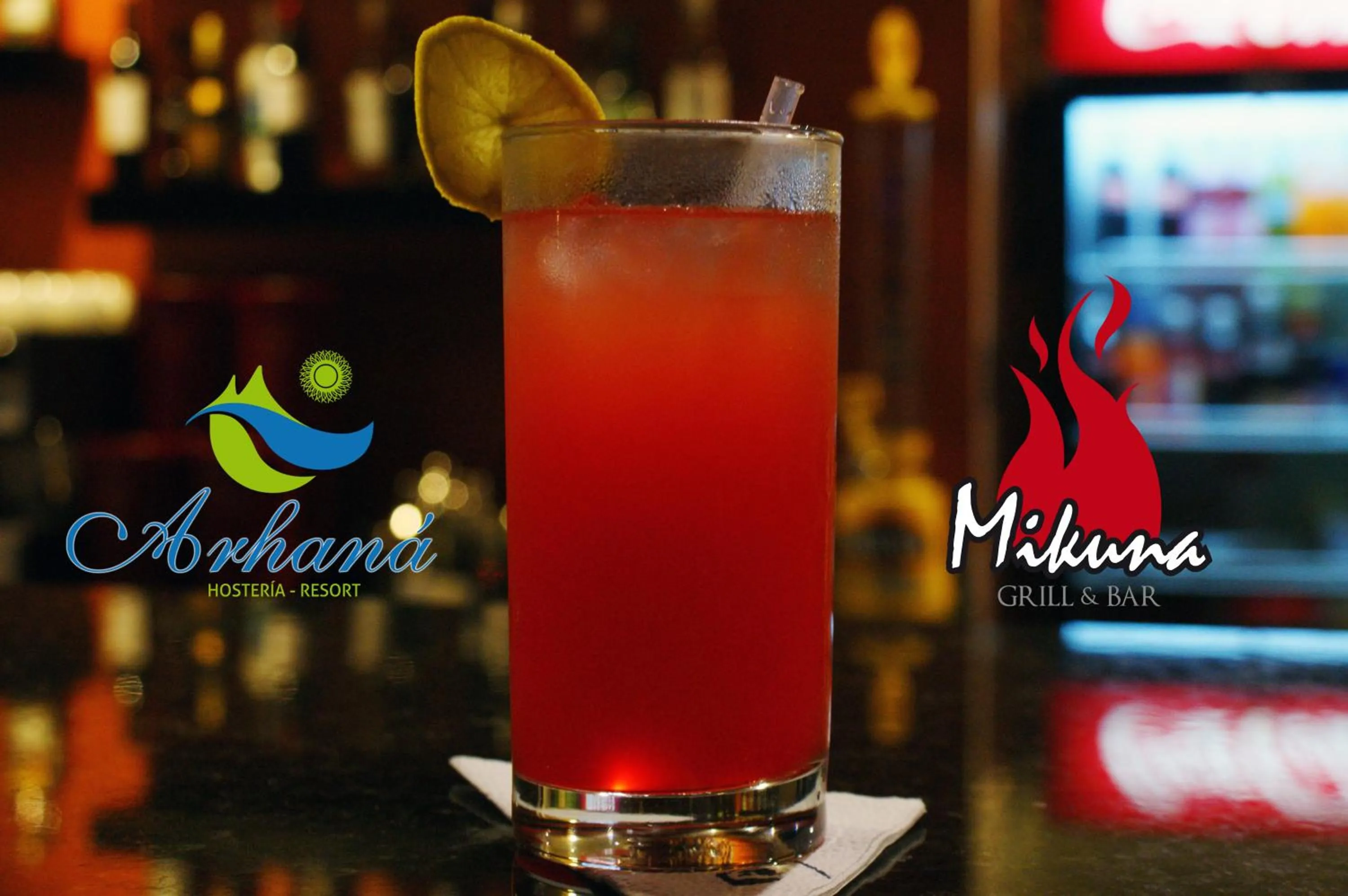 Lounge or bar in Hosteria Arhaná