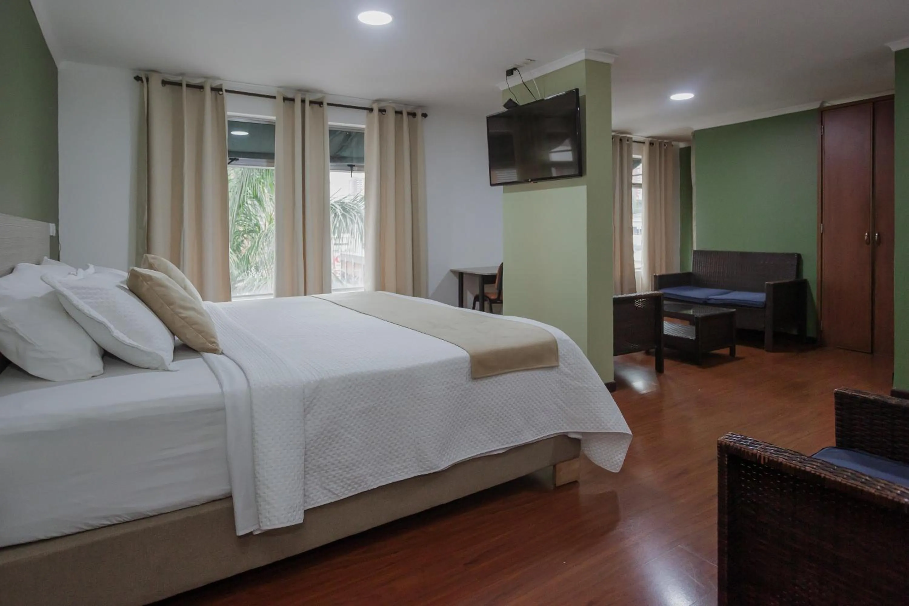 Bed in Hotel Portón Sabaneta