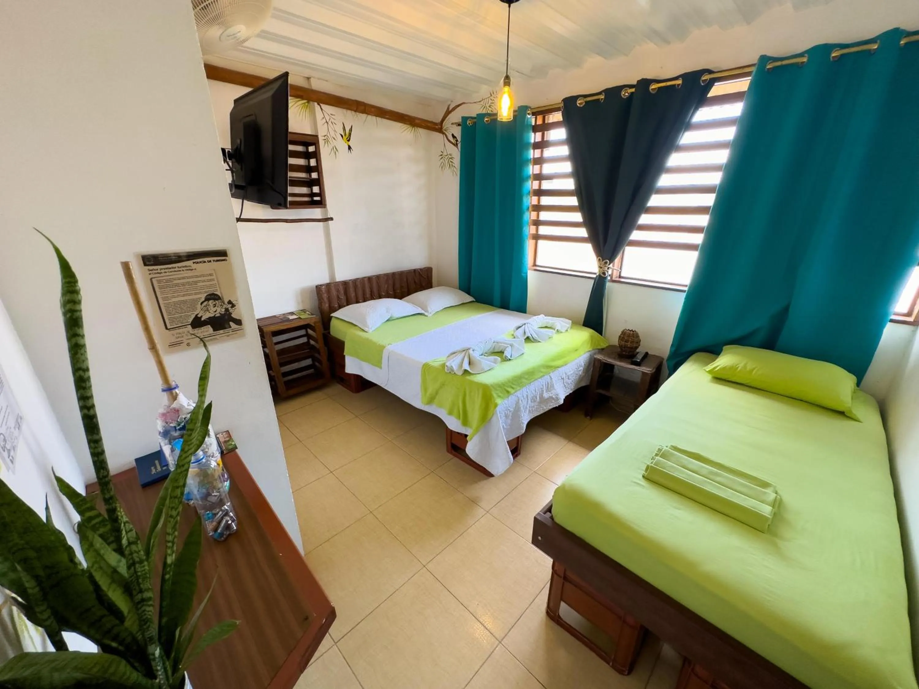 Bed in Eco Hotel El Refugio Boutique