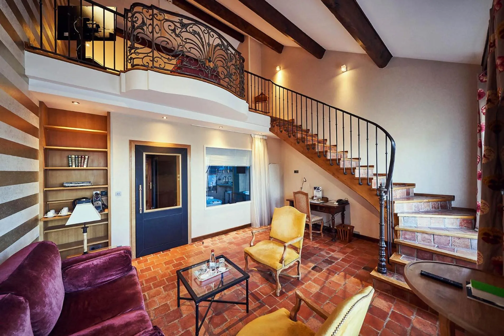 Seating area in Relais Bernard Loiseau