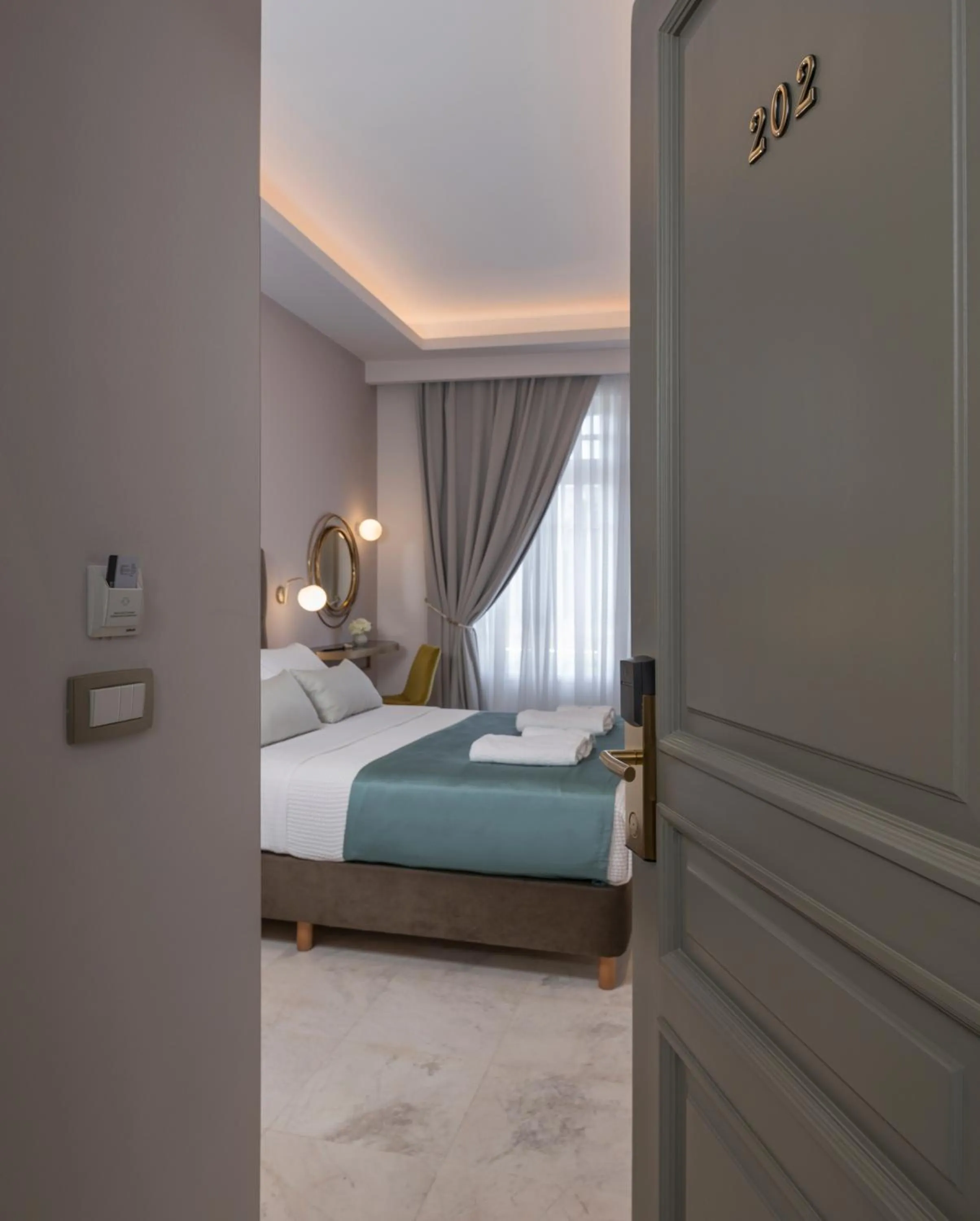 Bed in Plaza 1866 Superior City Rooms