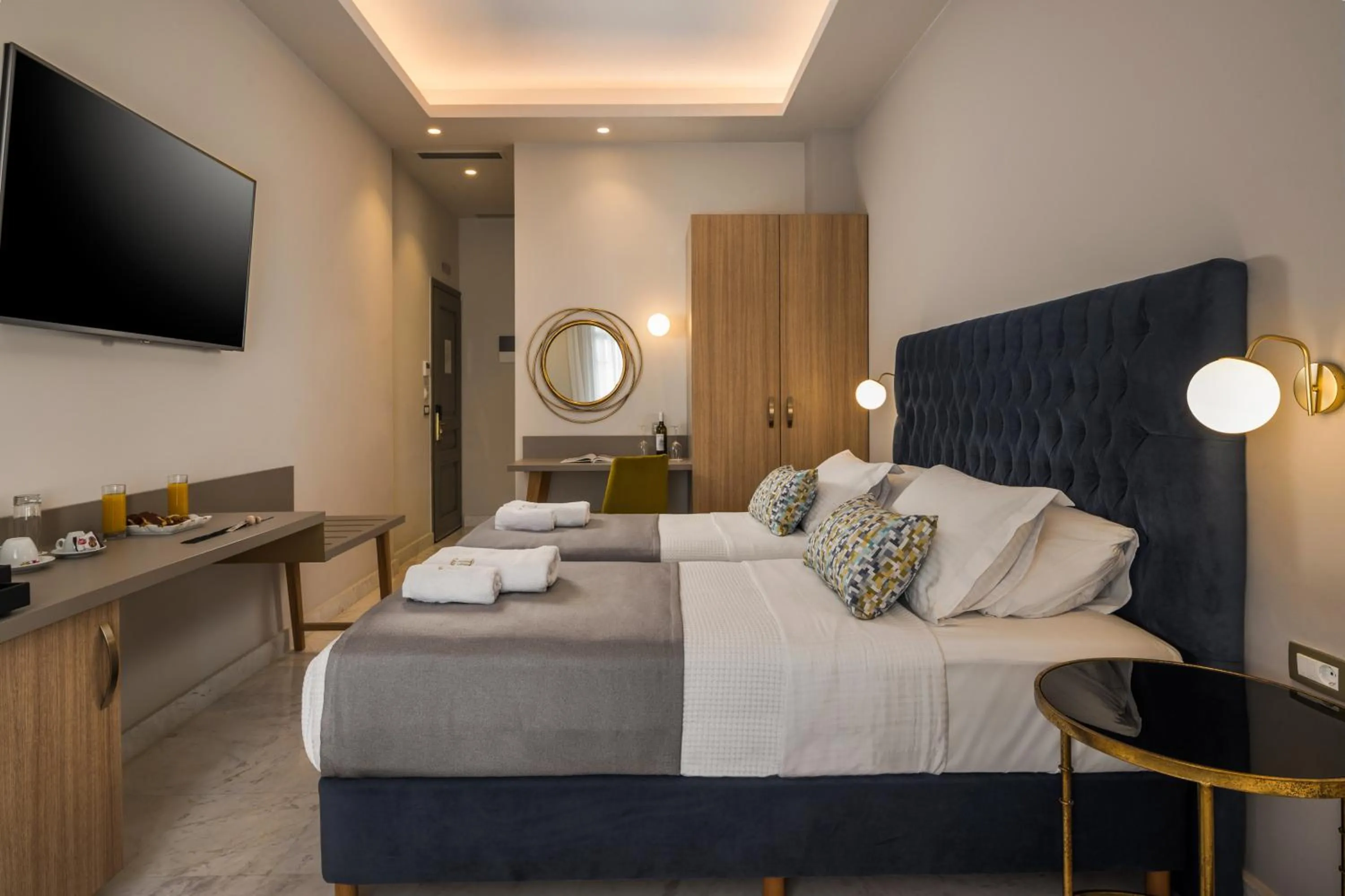 Bed in Plaza 1866 Superior City Rooms