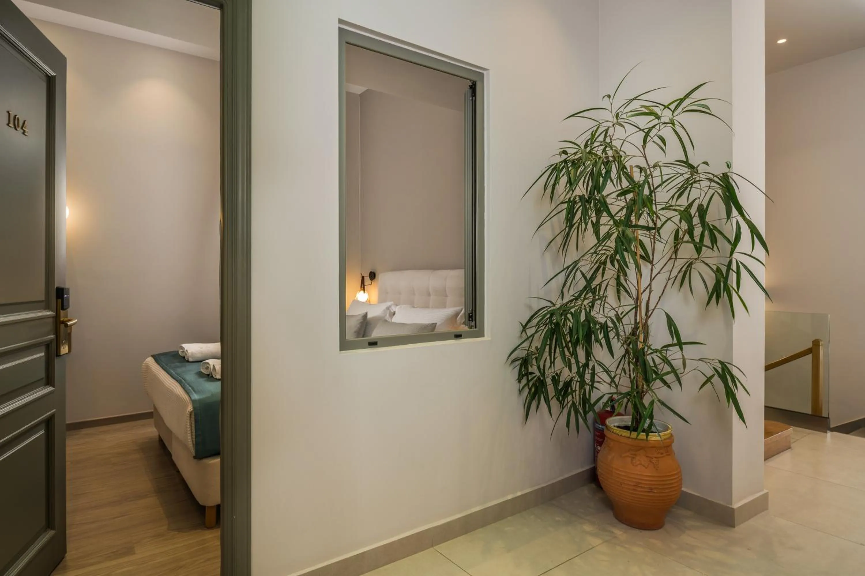 Bed in Plaza 1866 Superior City Rooms