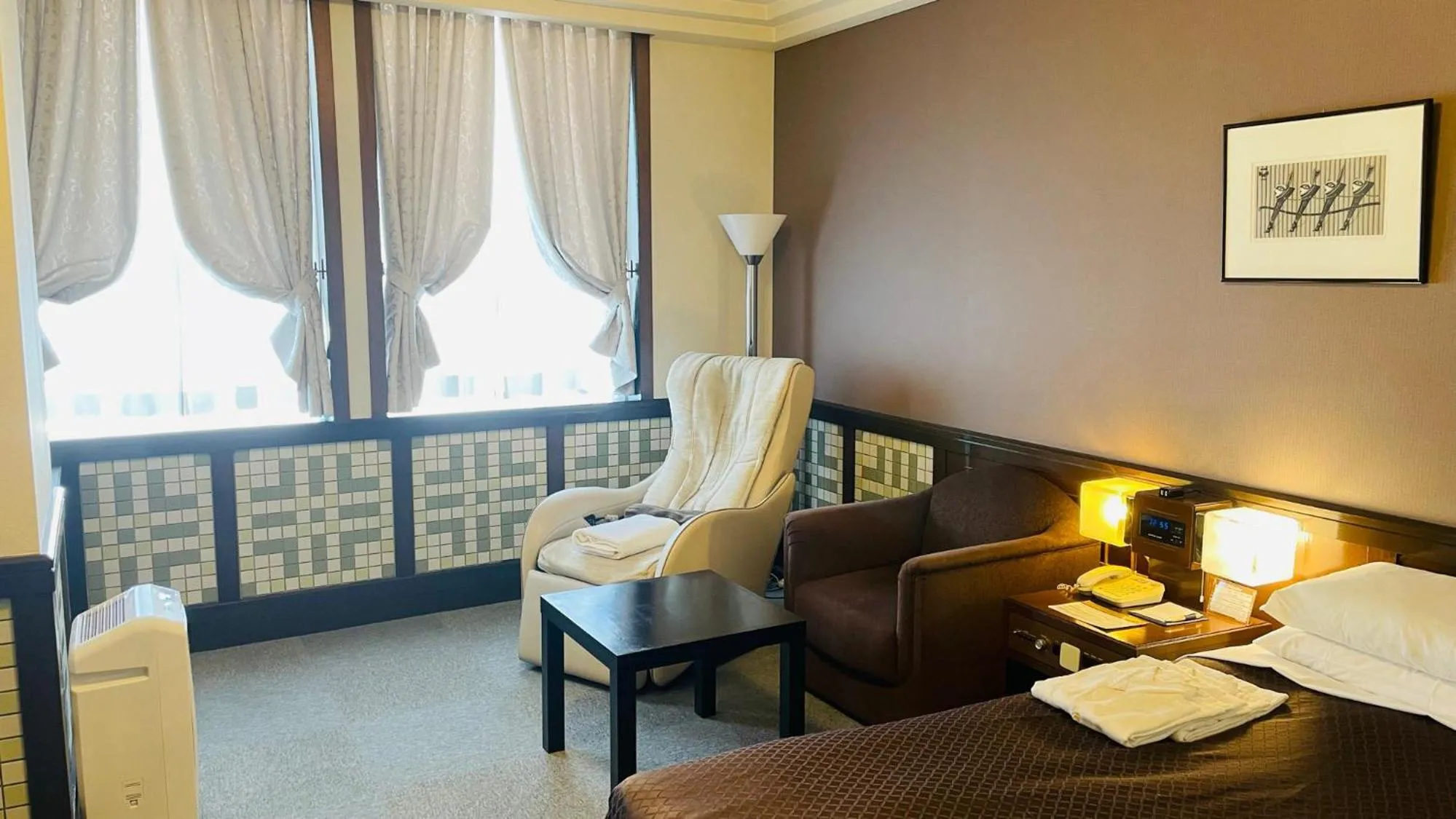 Double Room with Small Double Bed and Massage Chair  - Smoking in Hotel Clio Court Hakata