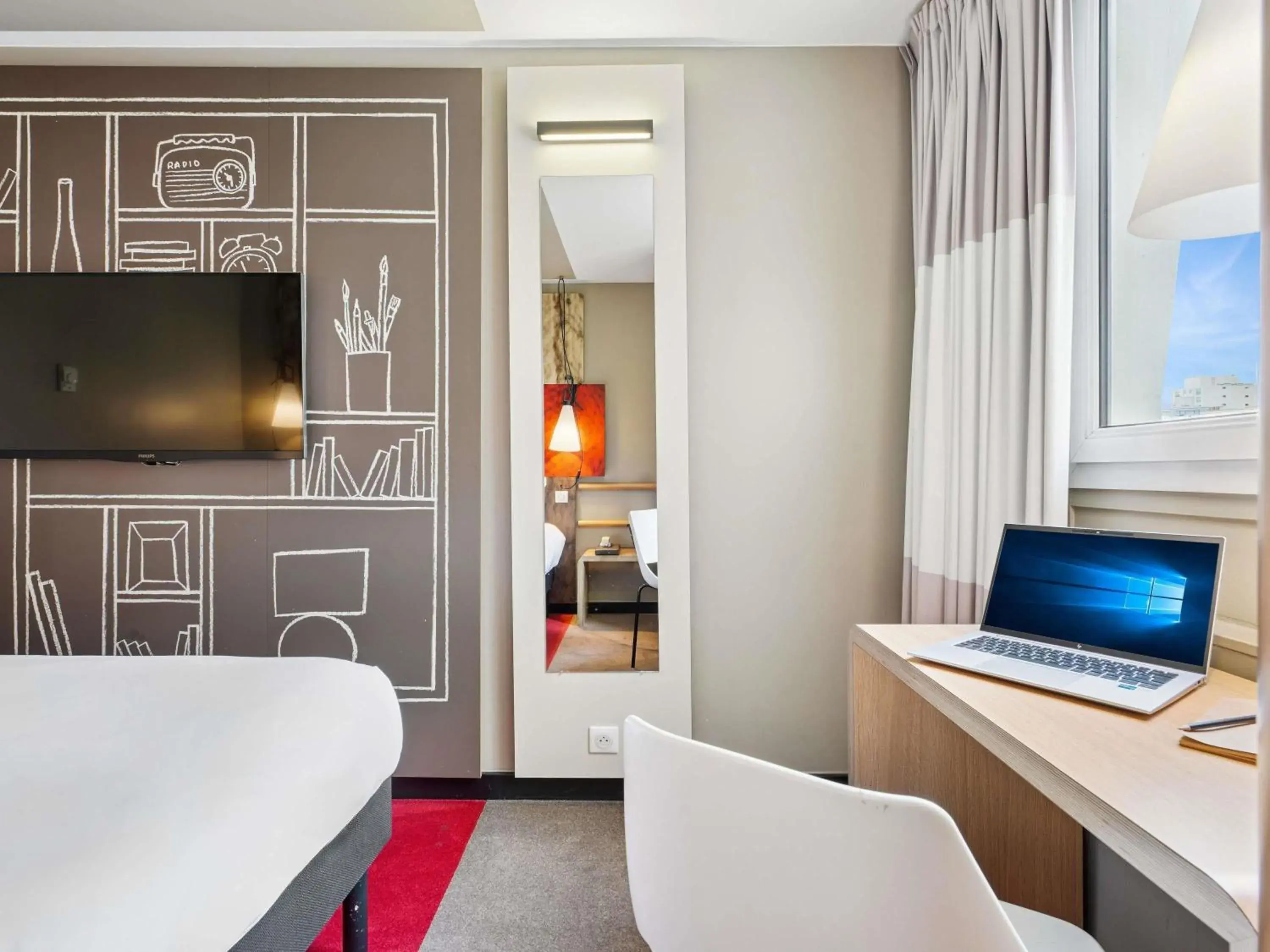 Bedroom, Bed in ibis Paris Porte D'Orleans Bedroom, Bed in ibis Paris Porte D'Orleans