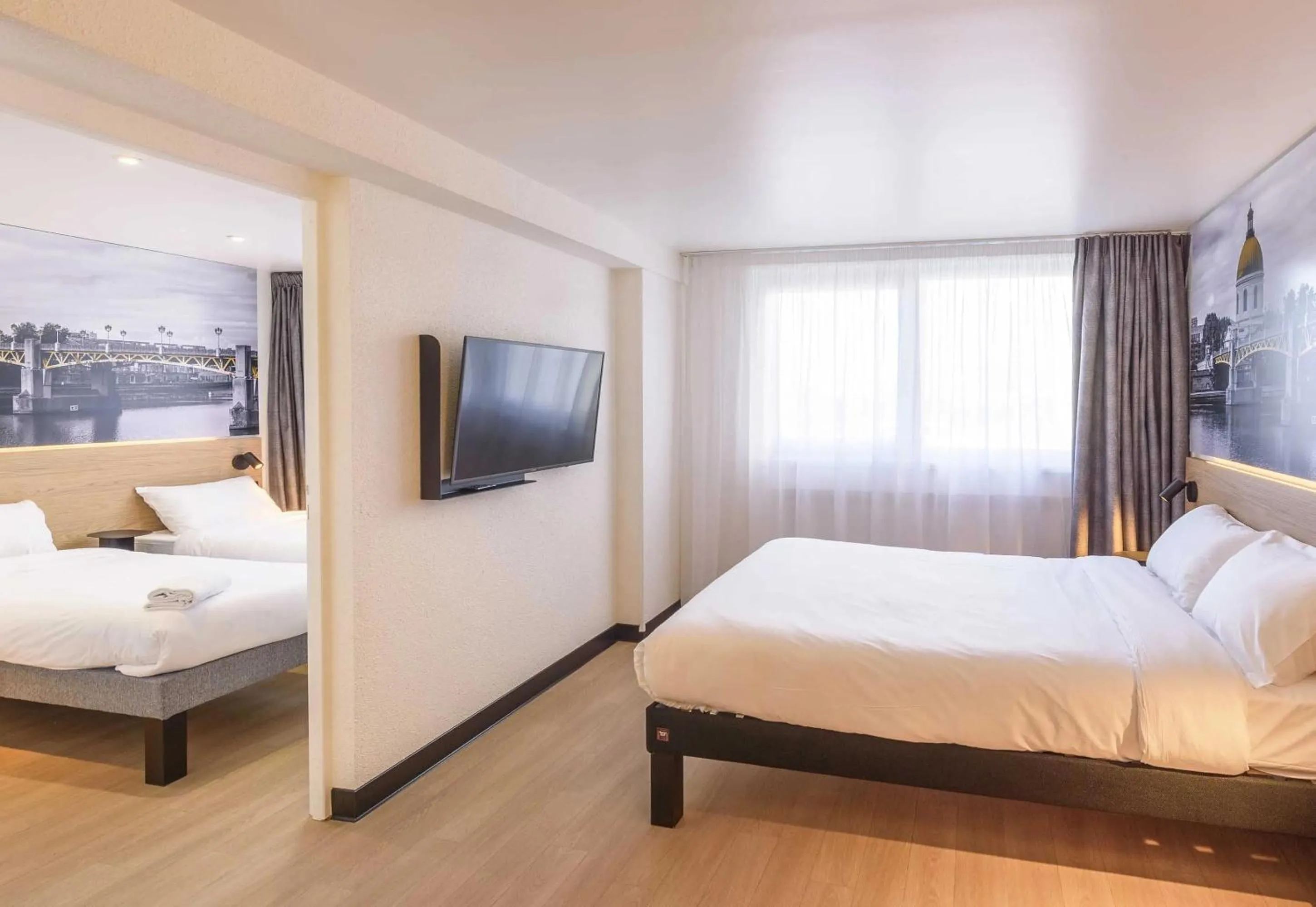 Bedroom, Bed in B&B HOTEL Toulouse Université 3 étoiles