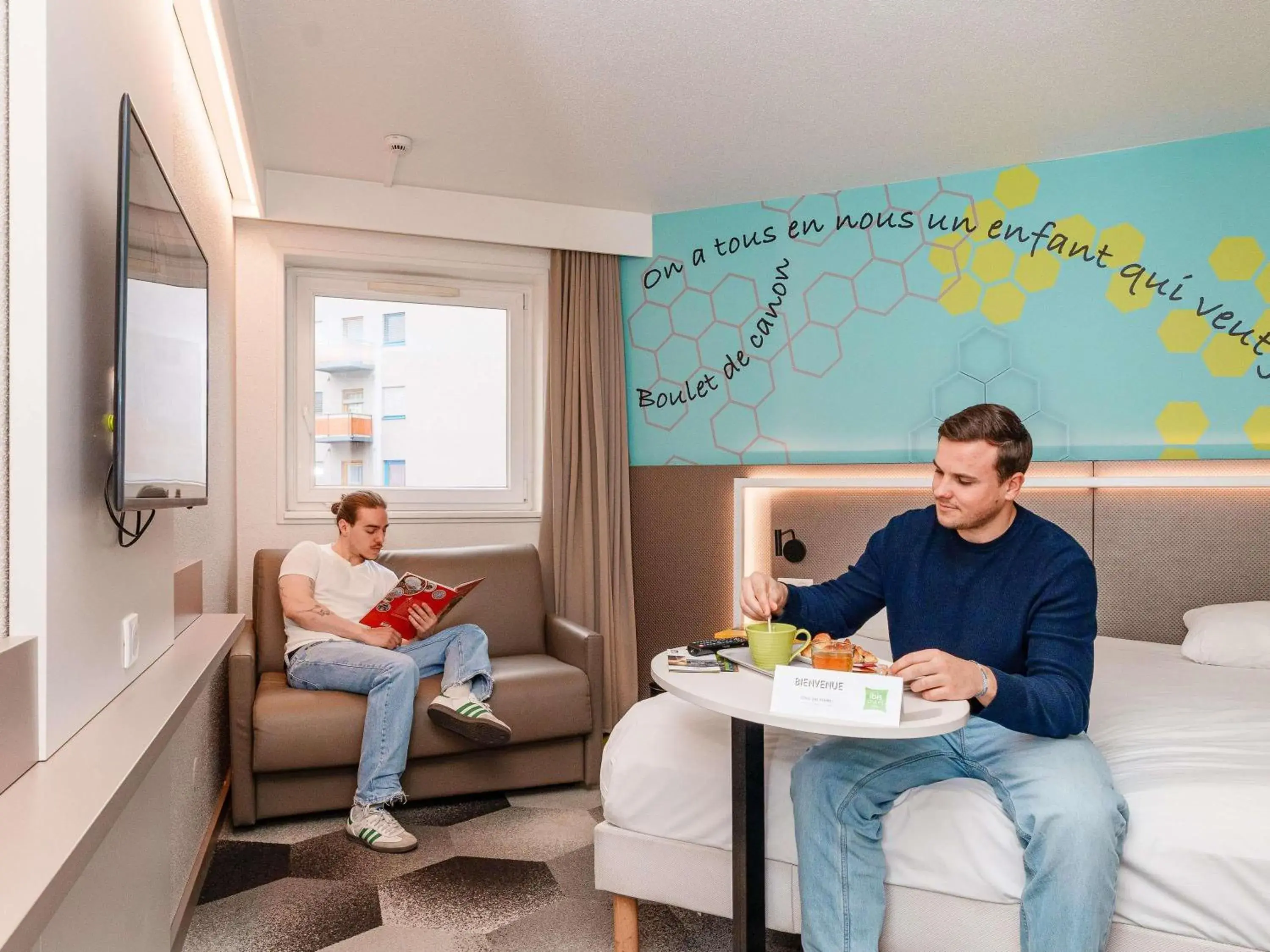 Bedroom in ibis Styles Strasbourg Stade de la Meinau Bedroom in ibis Styles Strasbourg Stade de la Meinau