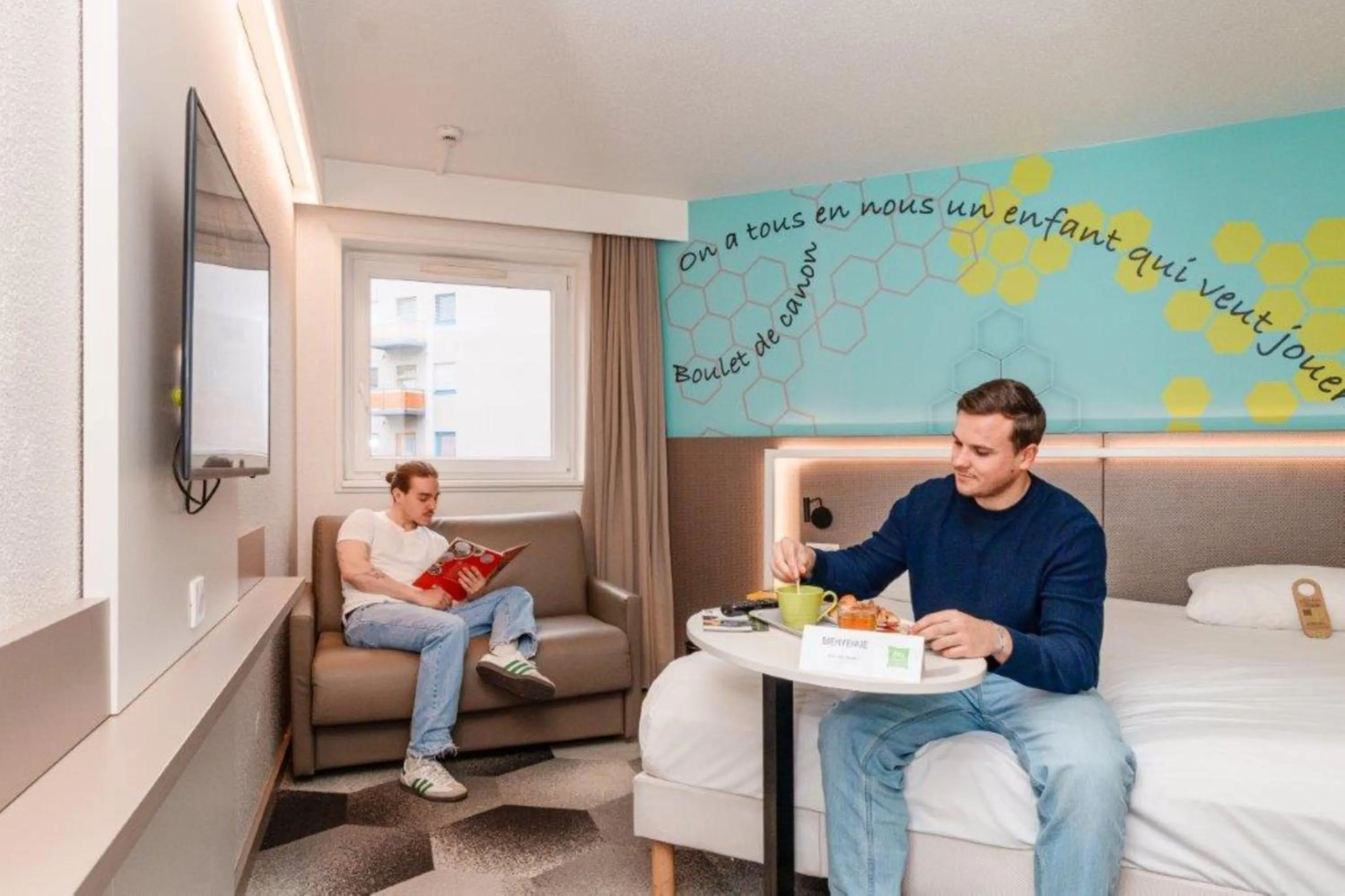 Bedroom, Bed in ibis Styles Strasbourg Stade de la Meinau