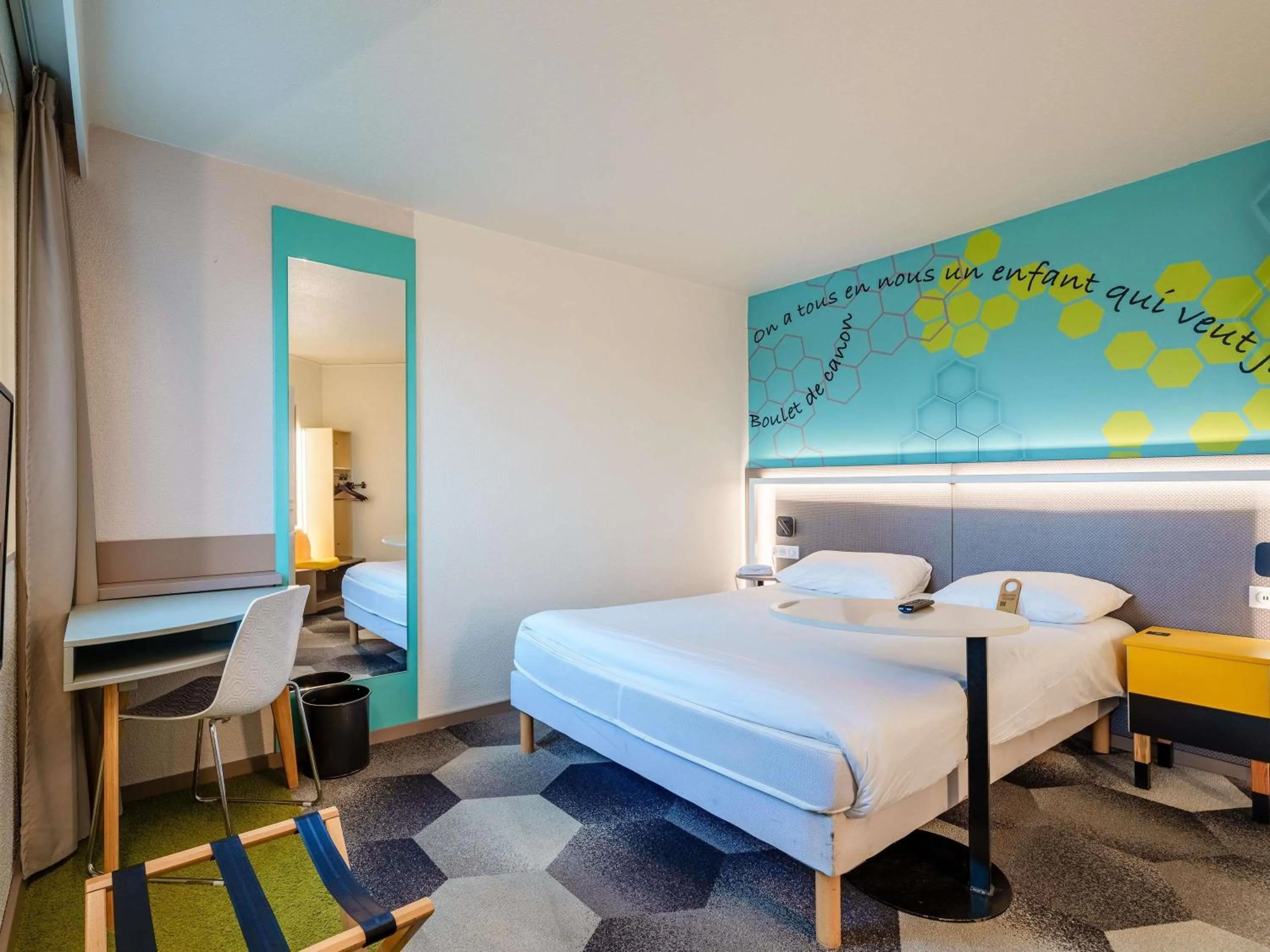 Bedroom, Bed in ibis Styles Strasbourg Stade de la Meinau