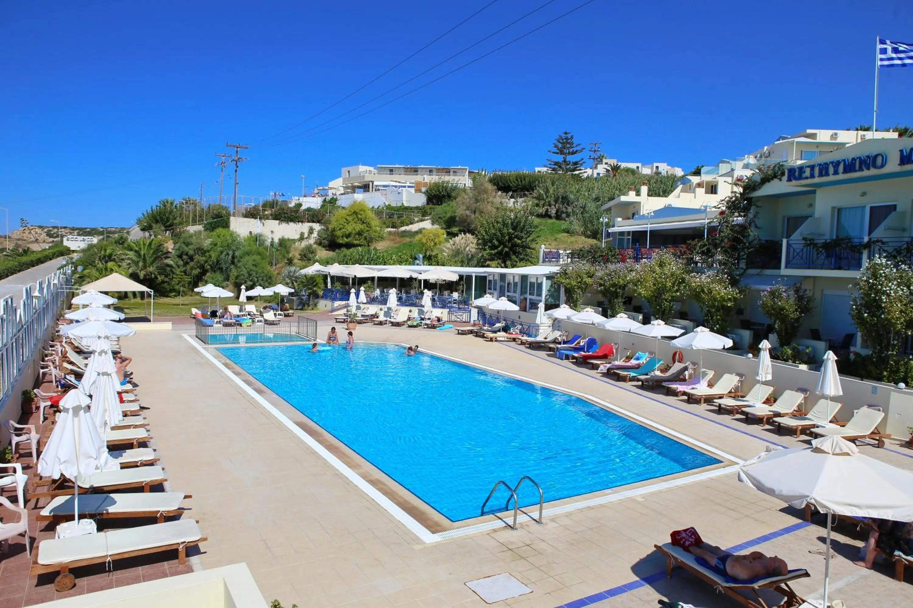 Pool view in Rethymno Mare Royal & Water Park