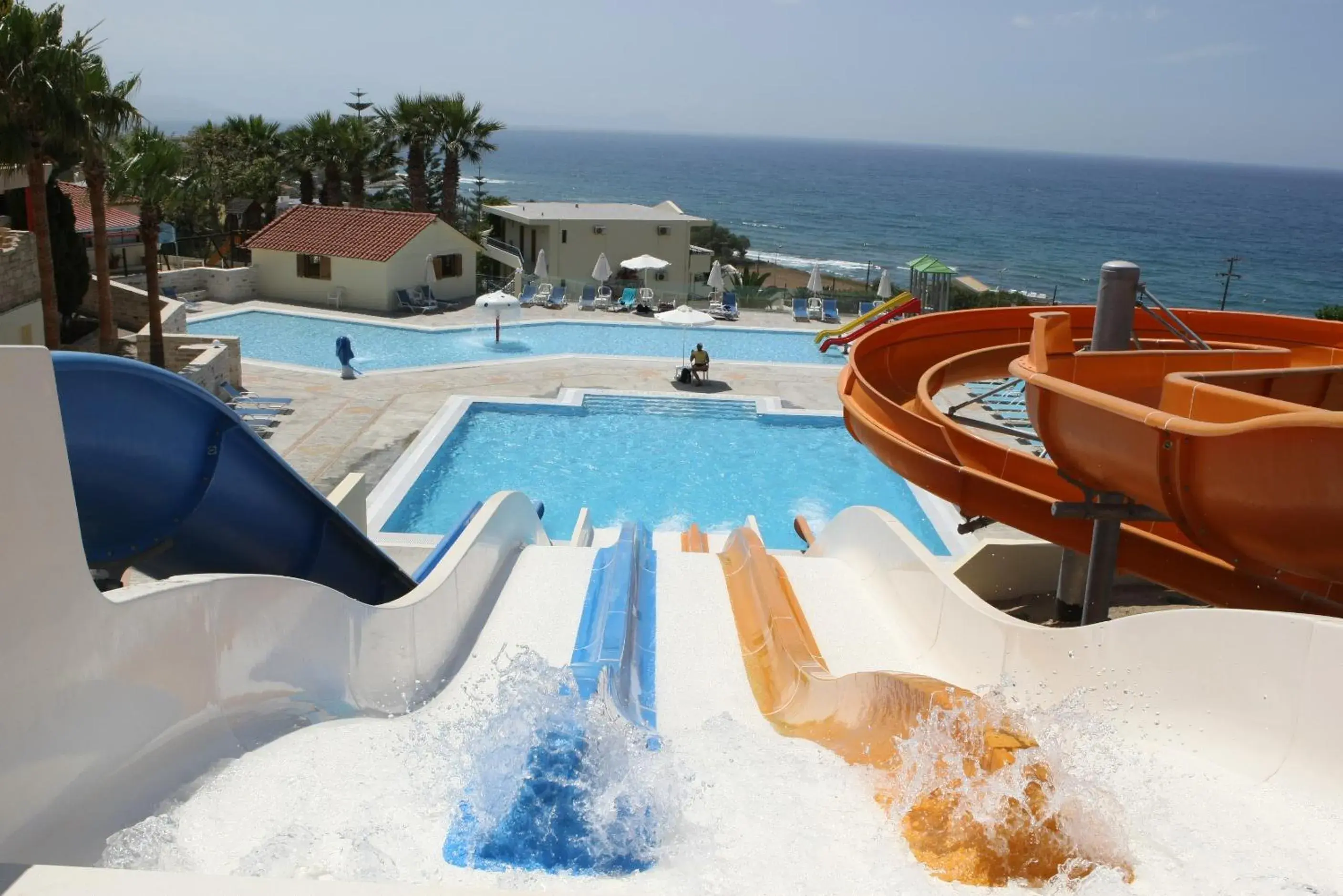 Pool view in Rethymno Mare Royal & Water Park Pool view in Rethymno Mare Royal & Water Park