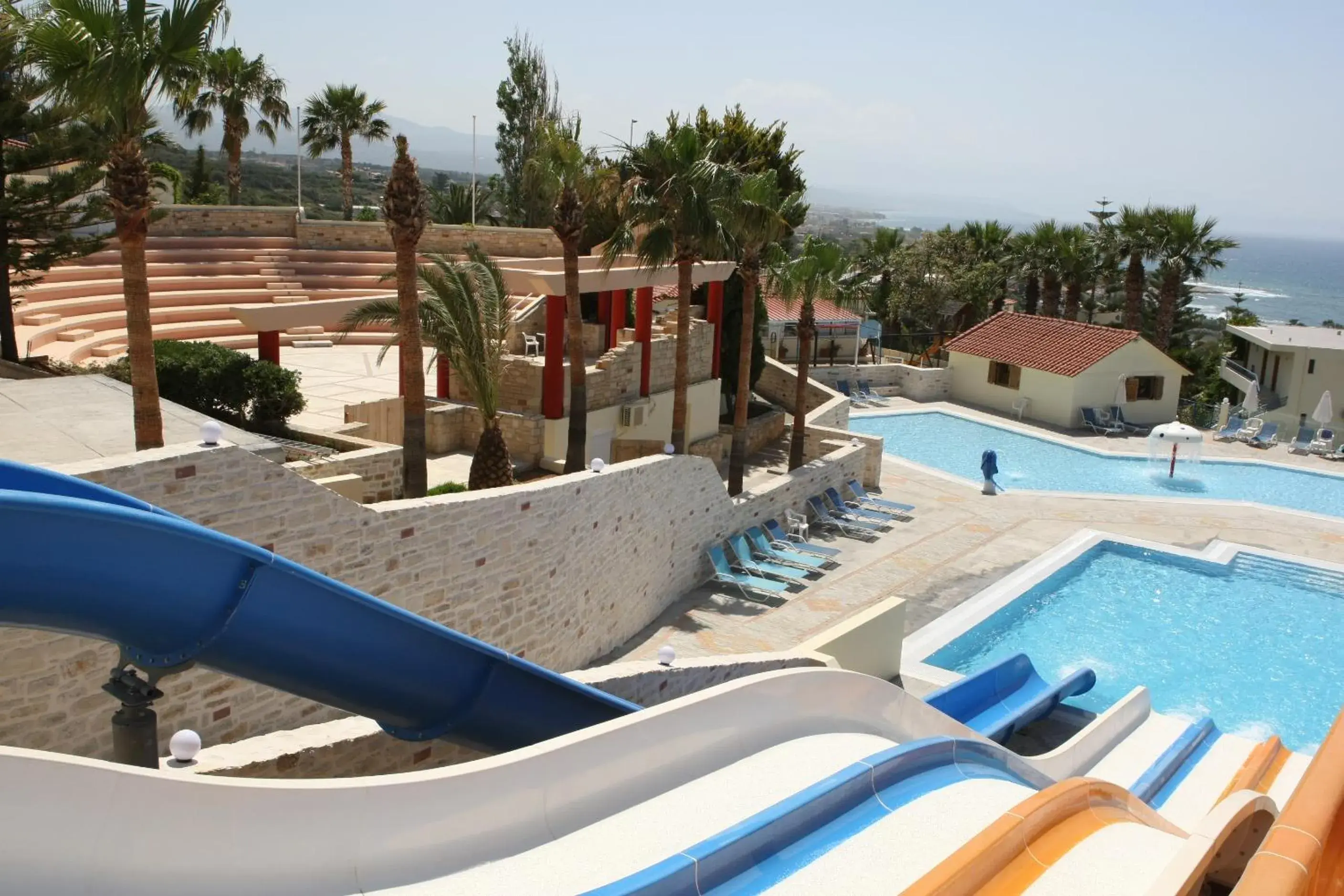 Pool view in Rethymno Mare Royal & Water Park Pool view in Rethymno Mare Royal & Water Park