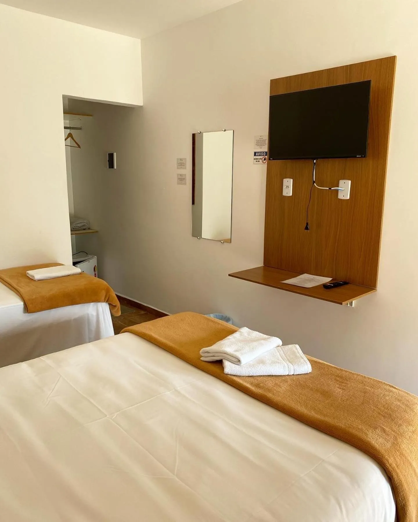 Bed in Pousada Vila Serrana