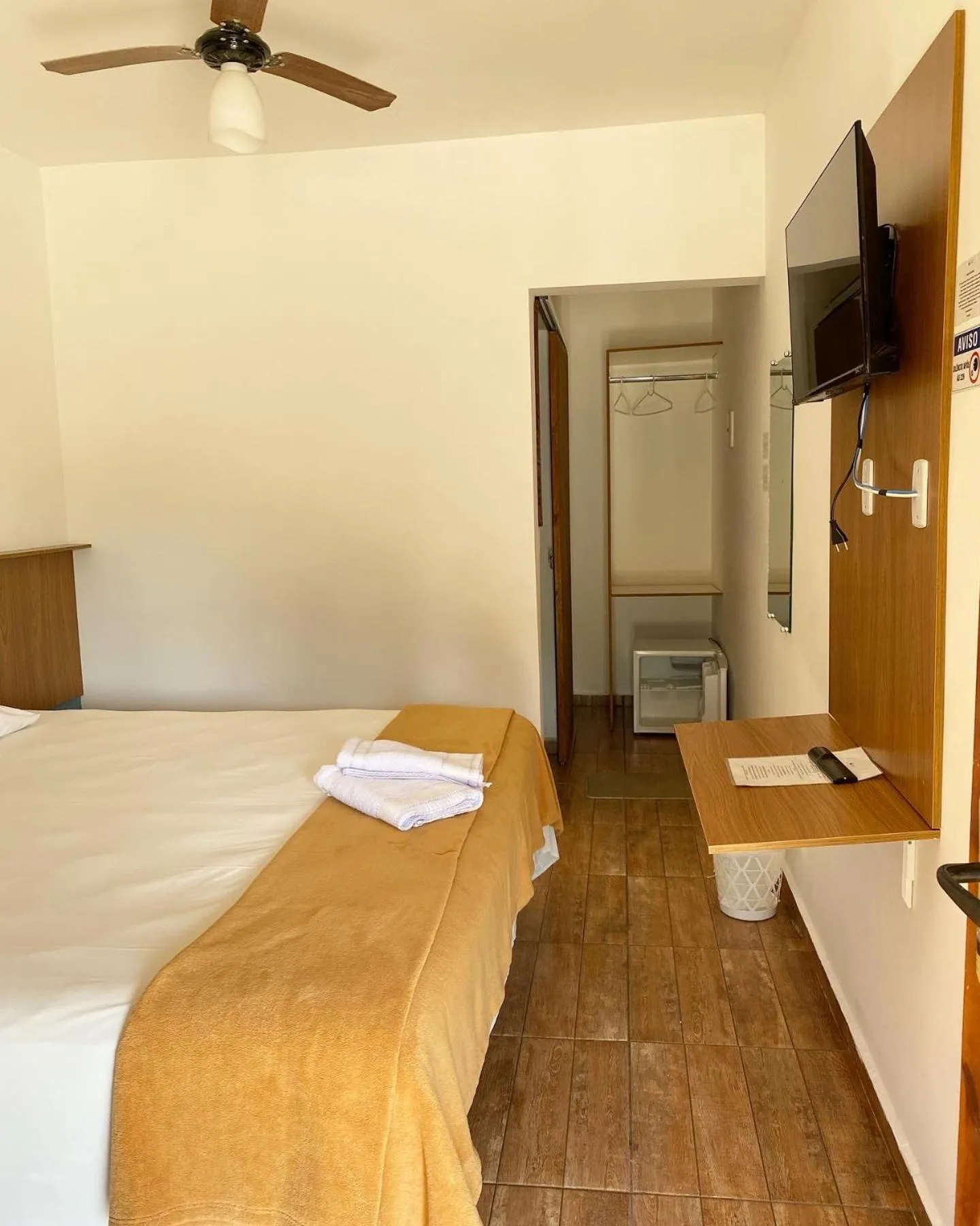 Bed in Pousada Vila Serrana