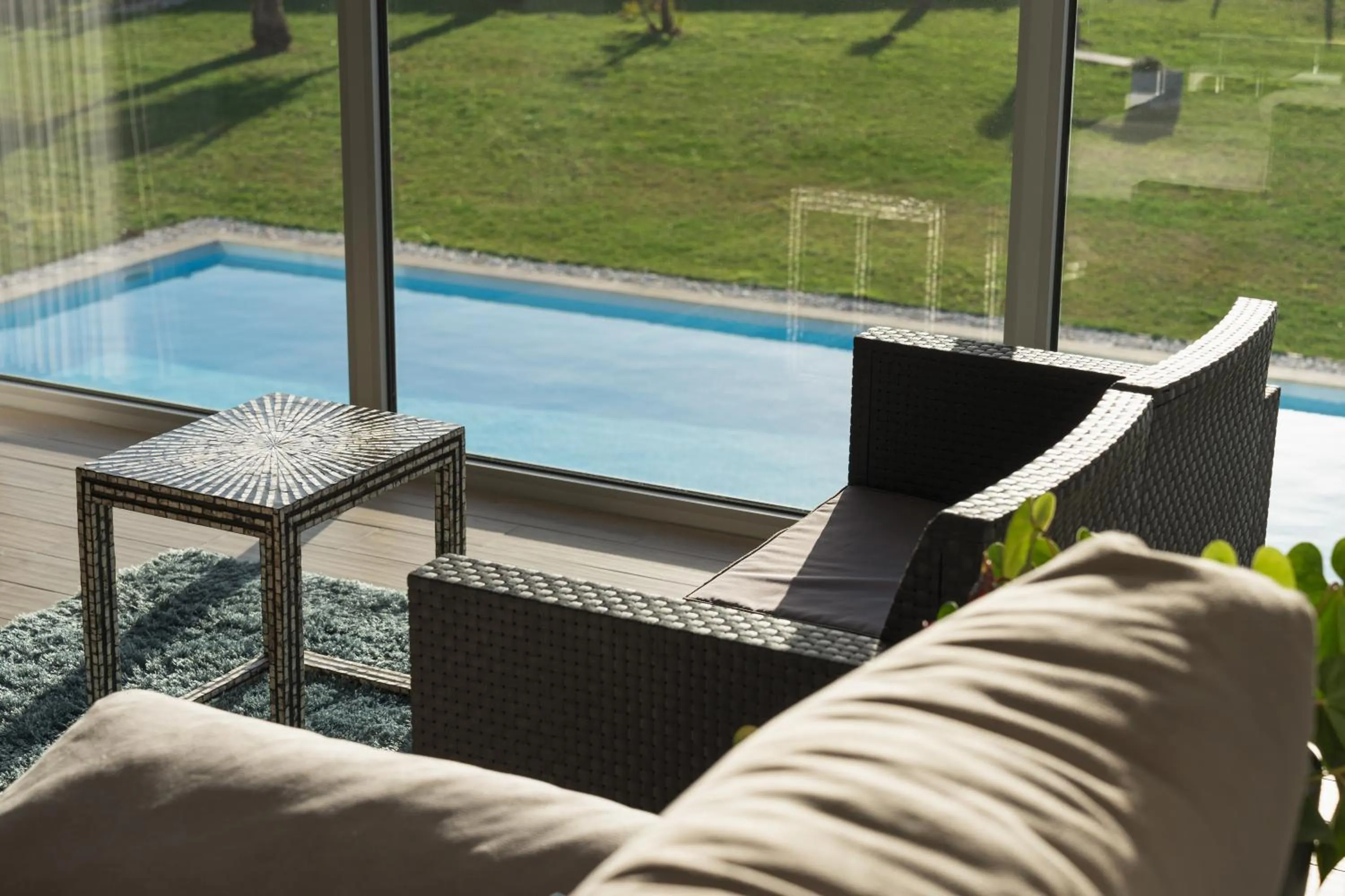 Pool view in SilverSide Holidays