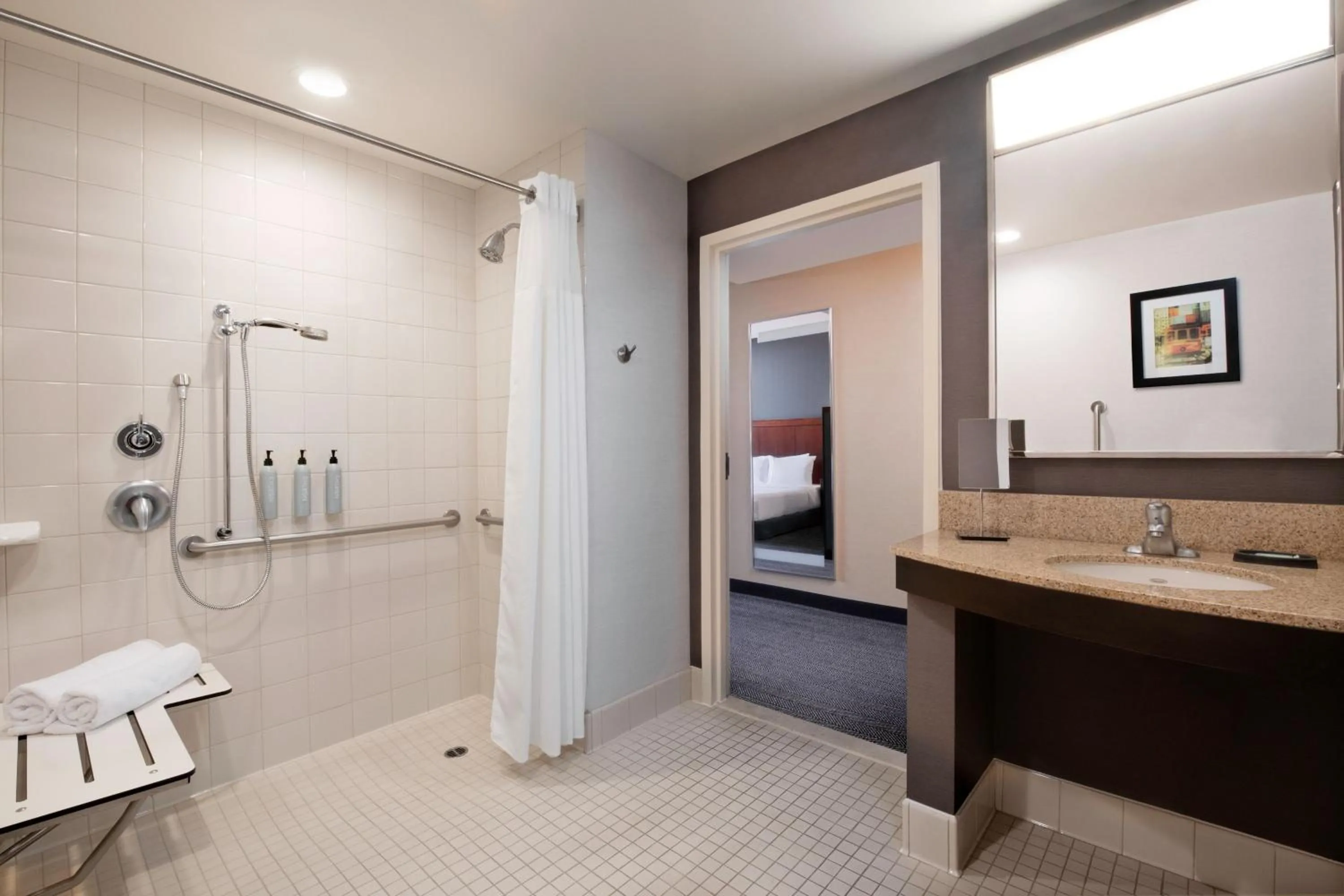 Bathroom in Courtyard by Marriott San Jose North/ Silicon Valley