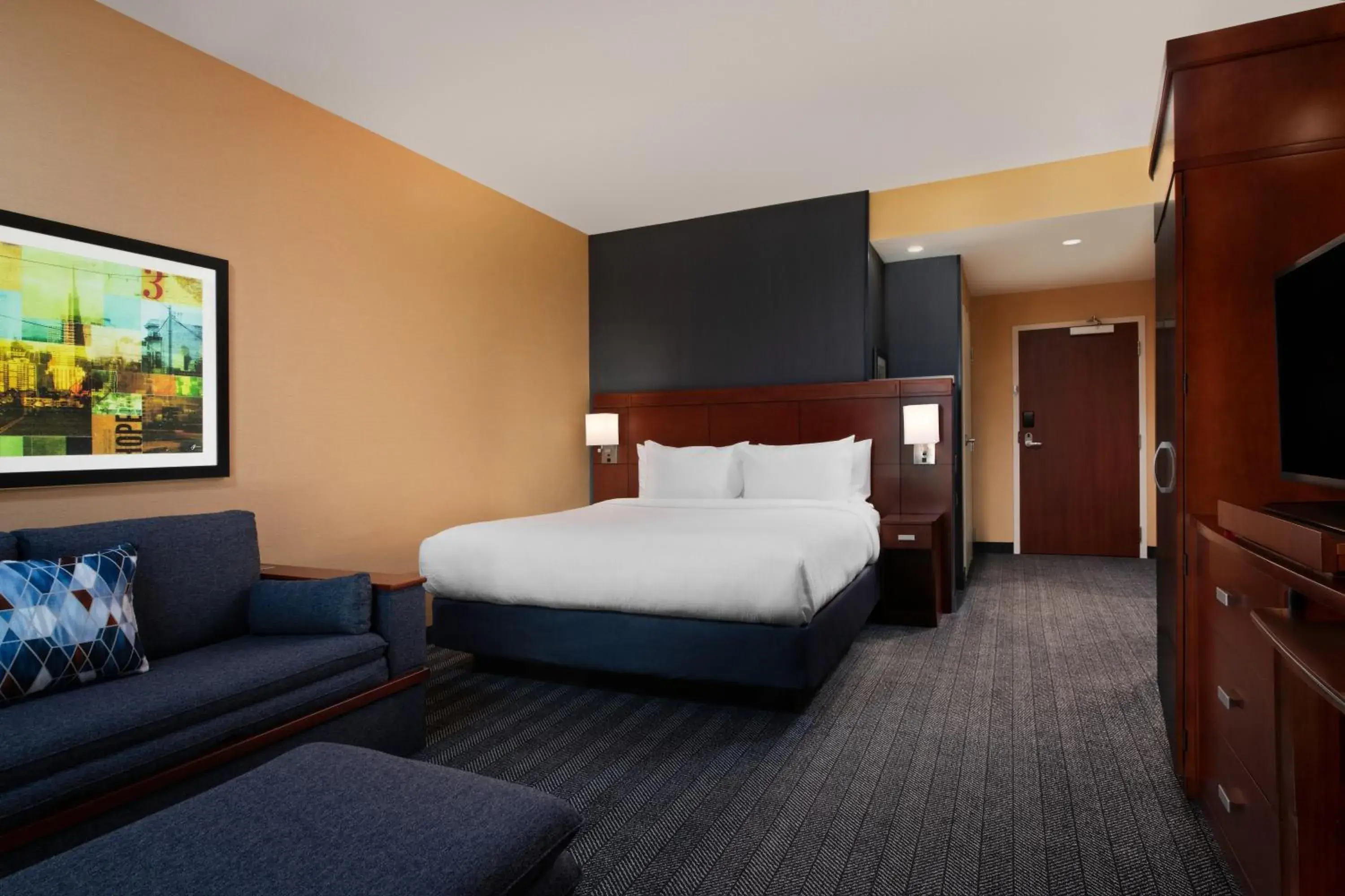 King Room with Sofa Bed in Courtyard by Marriott San Jose North/ Silicon Valley King Room with Sofa Bed in Courtyard by Marriott San Jose North/ Silicon Valley
