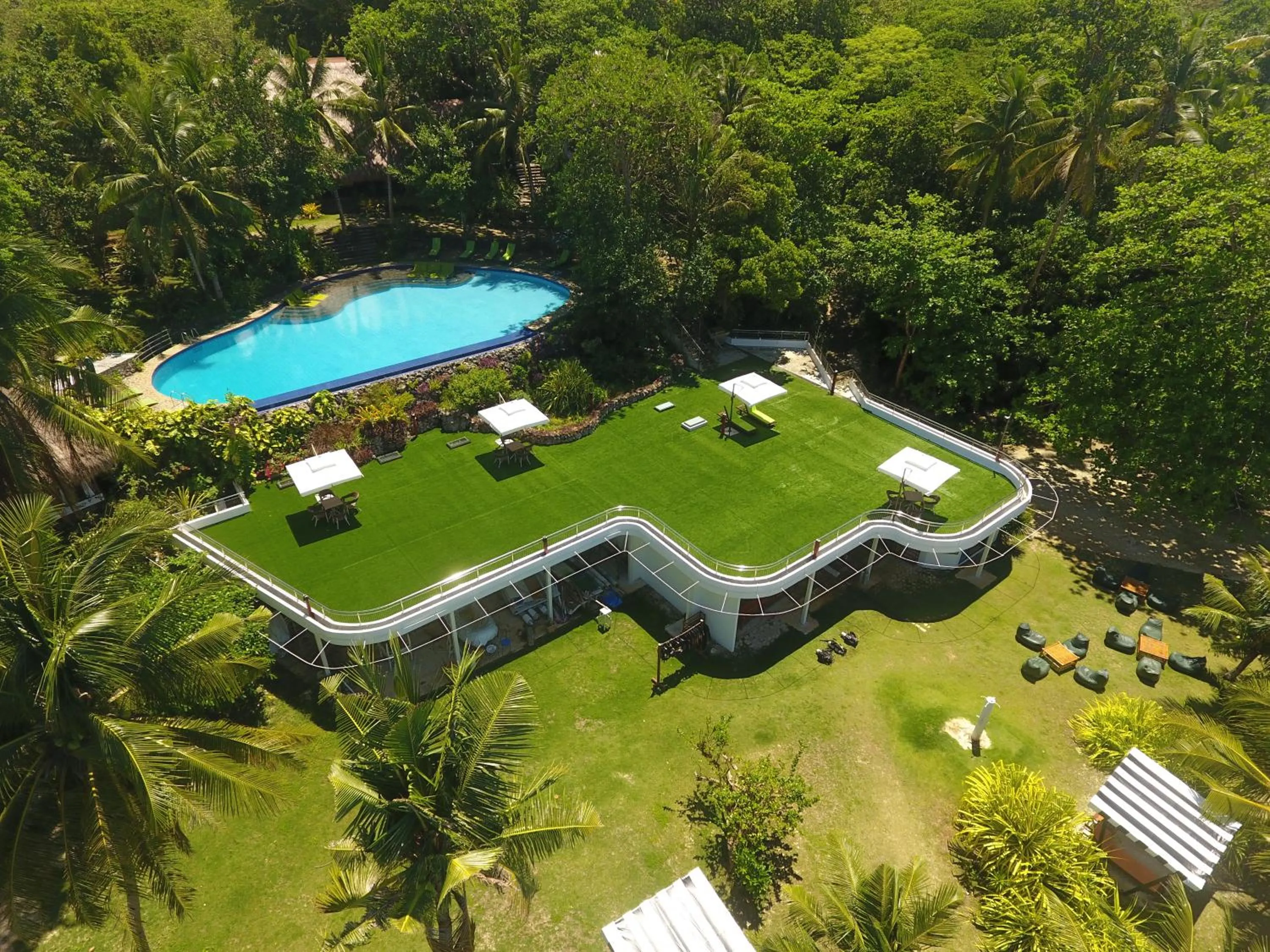 Bird's eye view in Amun Ini Beach Resort & Spa