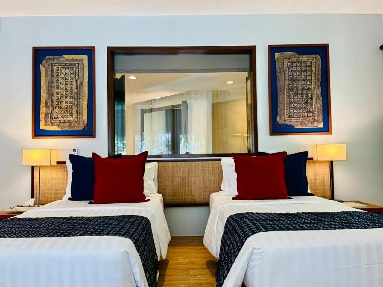 Bed in Amun Ini Beach Resort & Spa Bed in Amun Ini Beach Resort & Spa