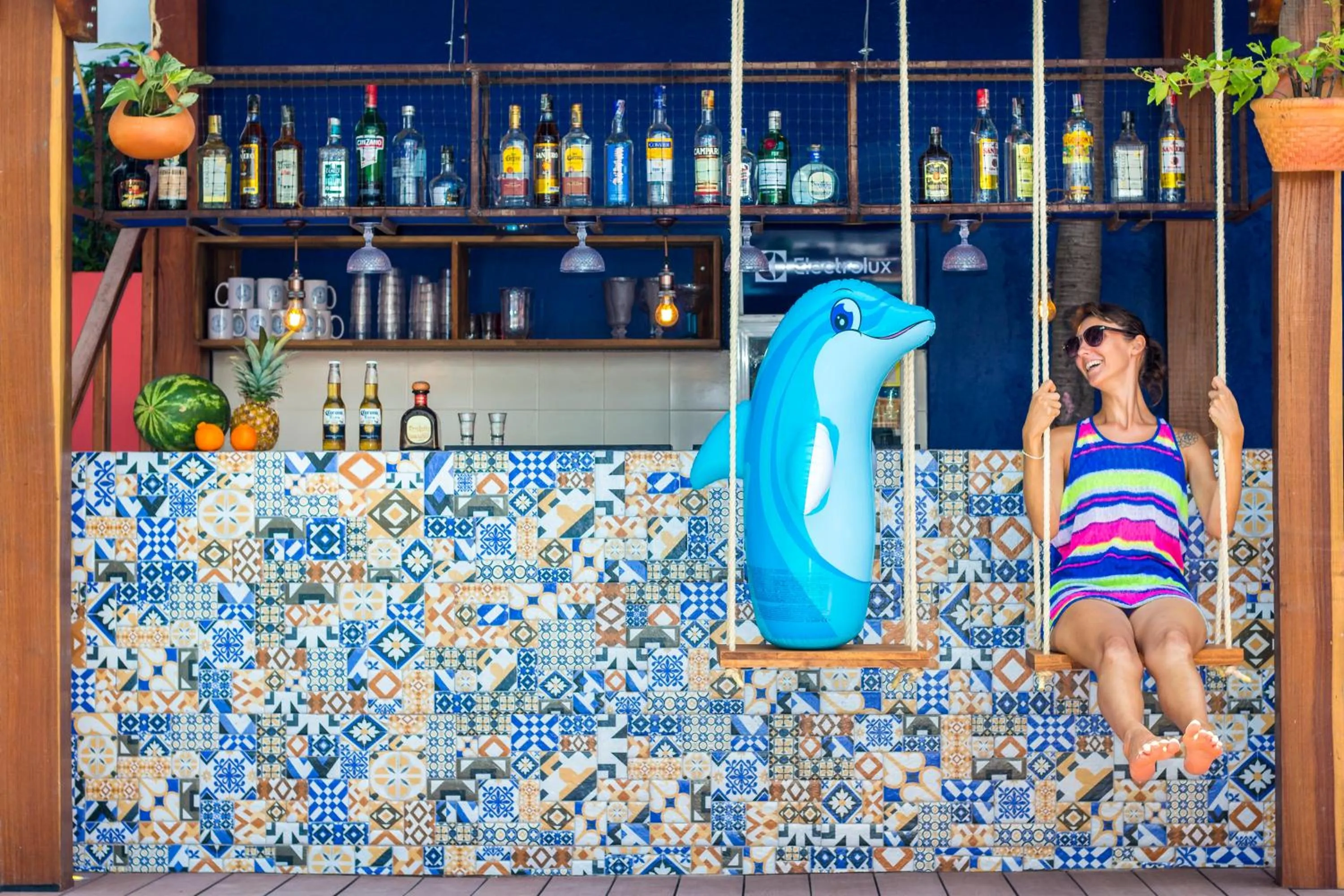 Lounge or bar in Casa del Puerto Hostel & Suites