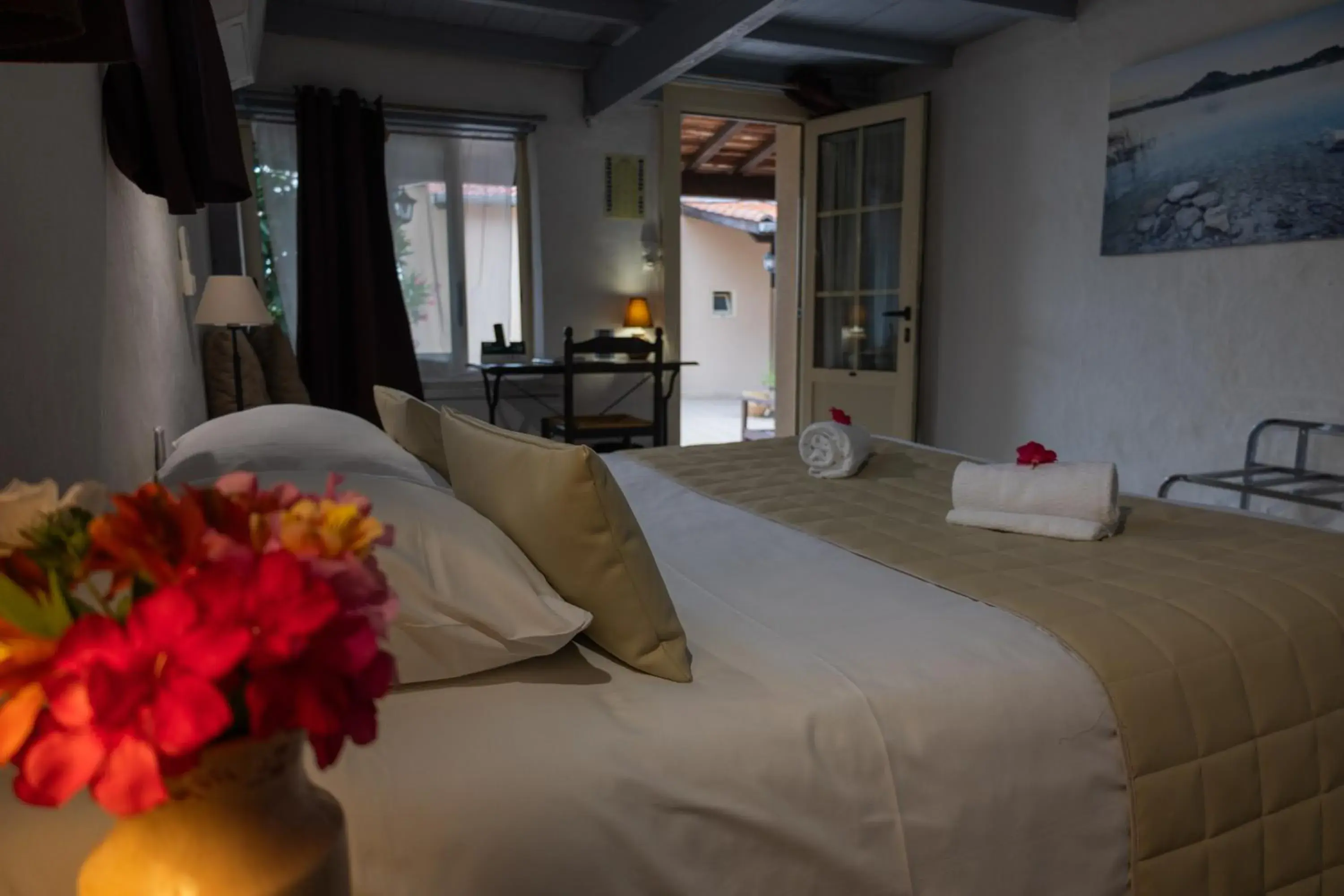 Bed in Logis des Crêtes de Pignols Bed in Logis des Crêtes de Pignols