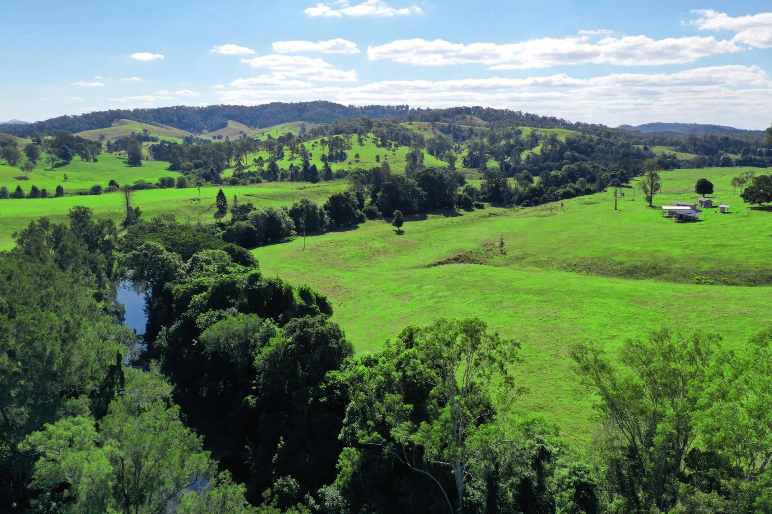 Natural landscape in Valley Cabins By The Creek