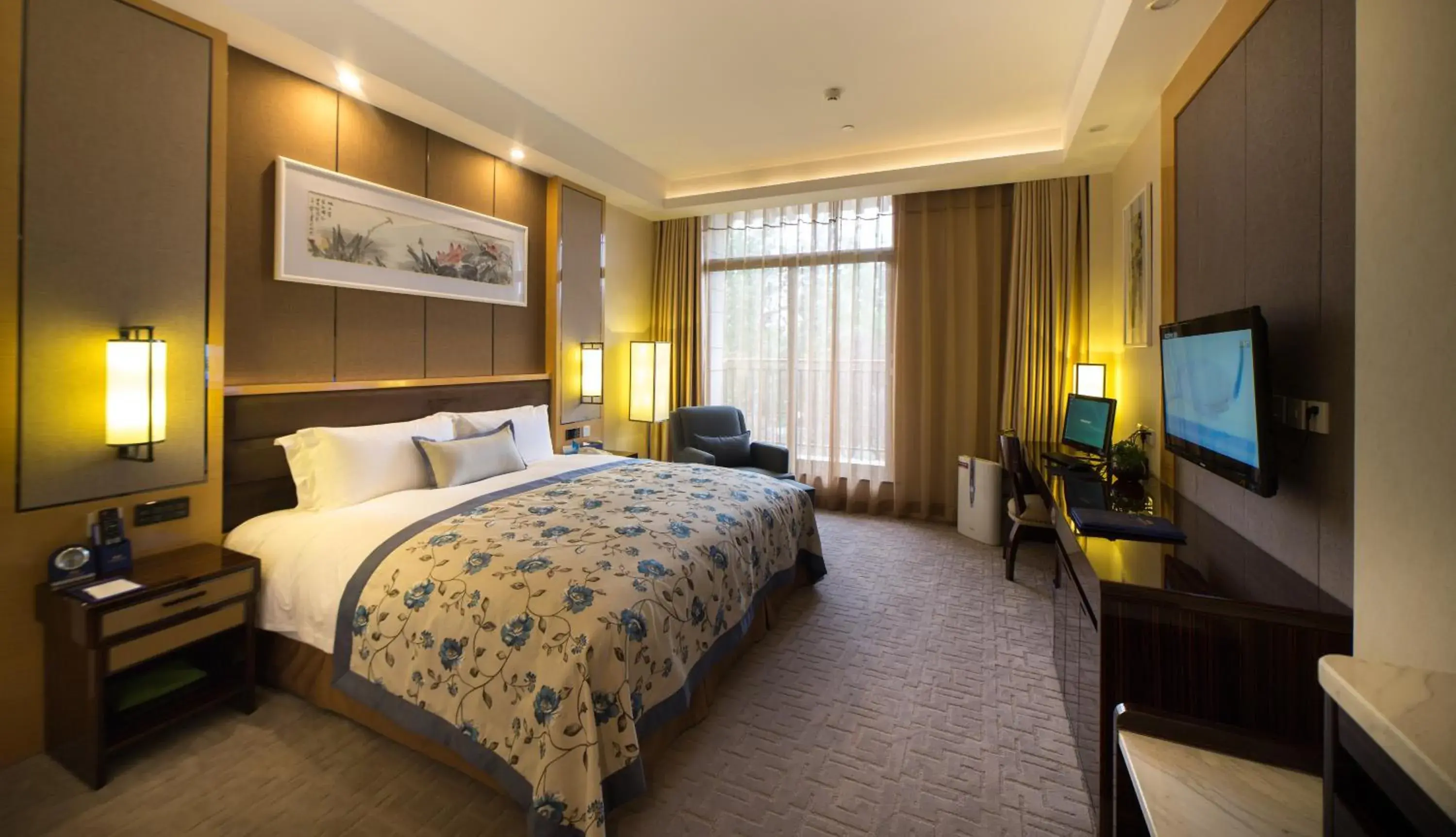 Bed in Beijing Yun-zen Jinling Lotus Hotel Bed in Beijing Yun-zen Jinling Lotus Hotel