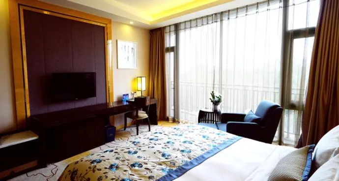 Bed in Beijing Yun-zen Jinling Lotus Hotel