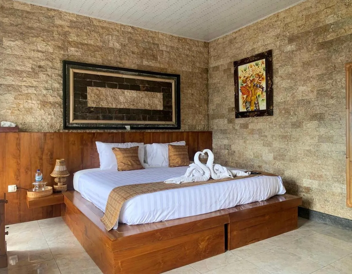 Bed in Ayodya Batur Villa