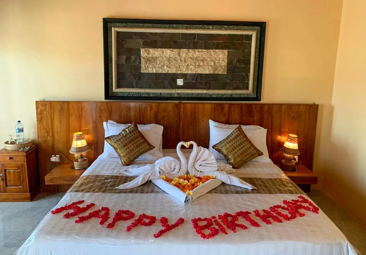 Bed in Ayodya Batur Villa