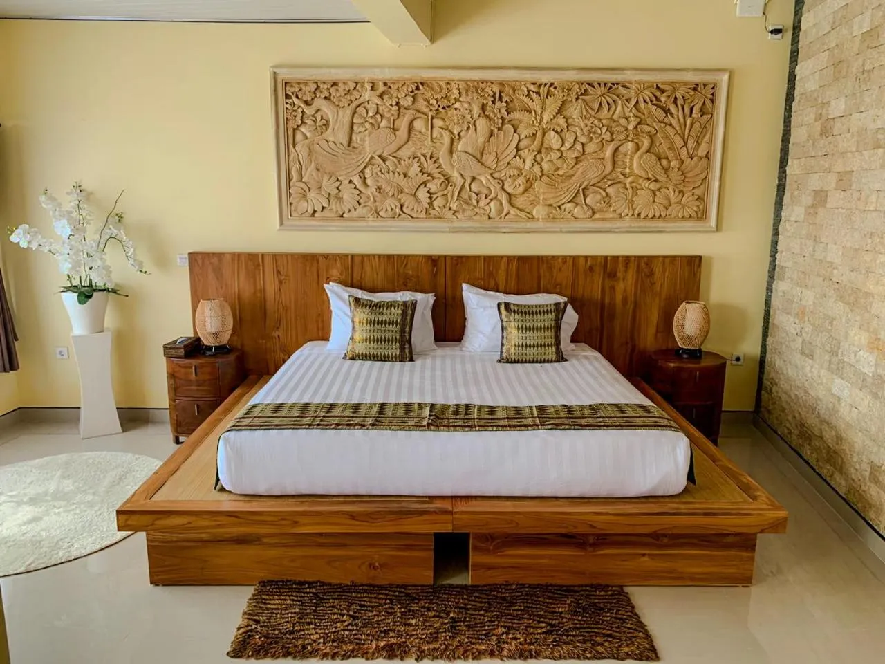 Bed in Ayodya Batur Villa