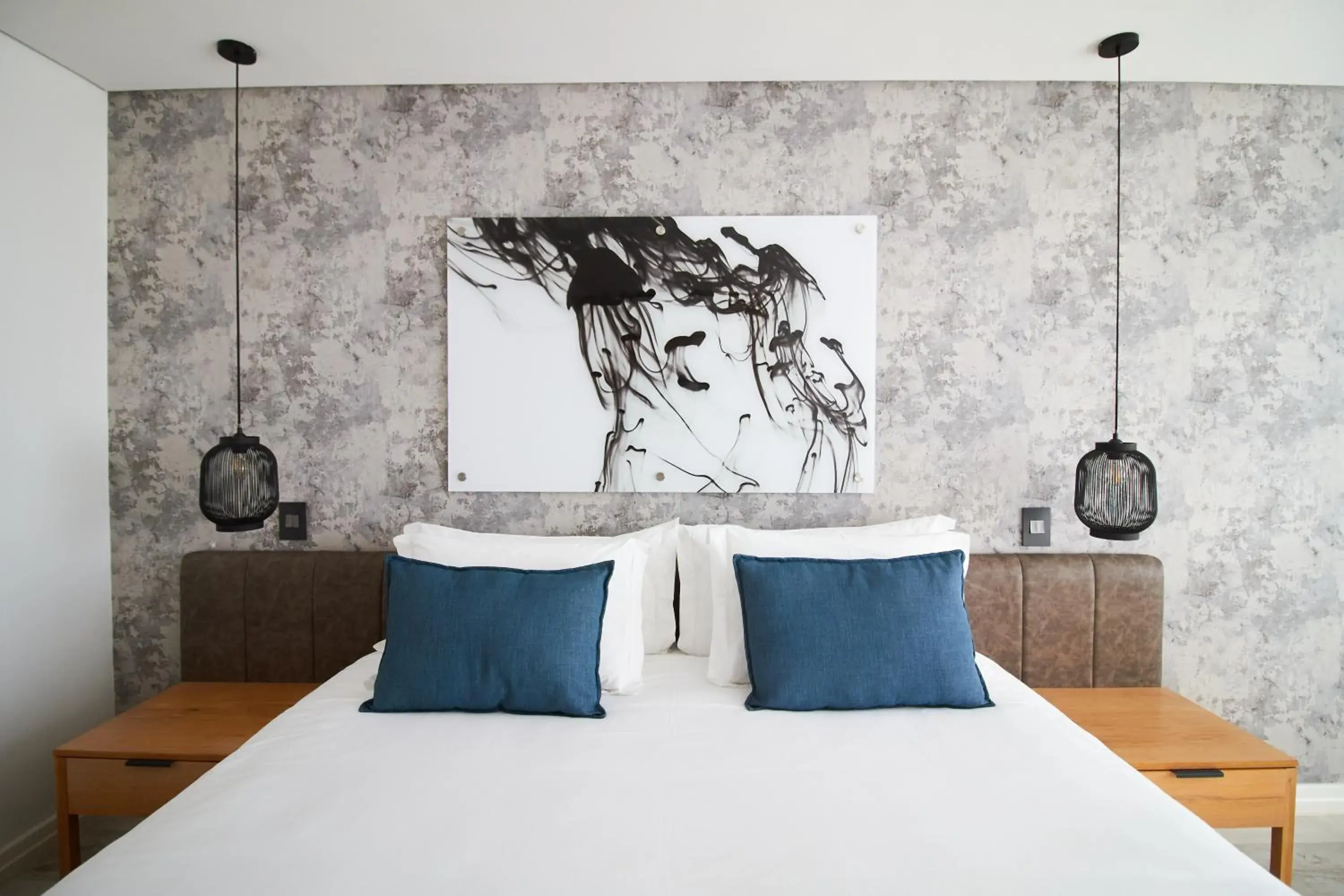 Bed in Central Beach Villas Bed in Central Beach Villas