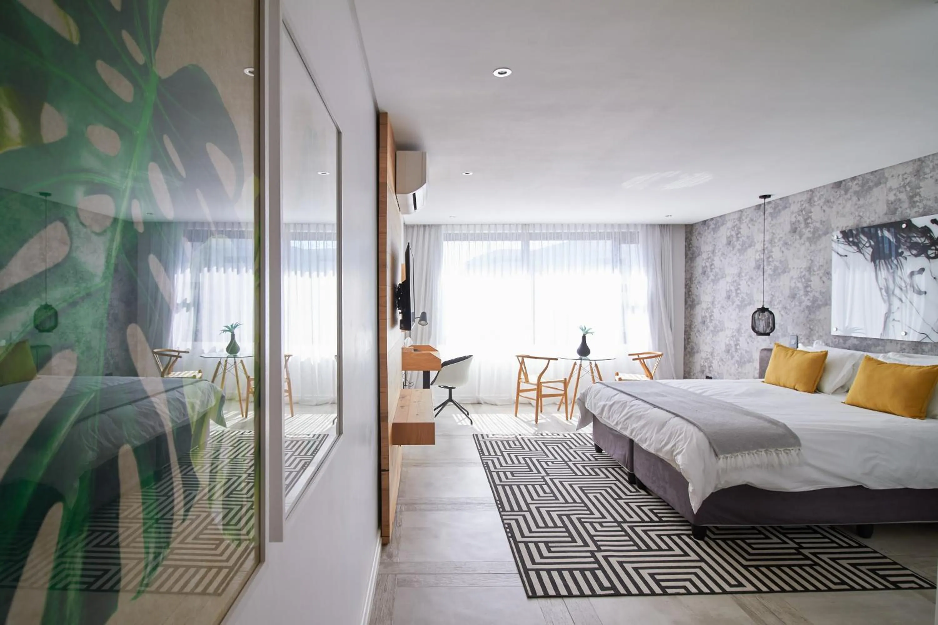 Bed in Central Beach Villas