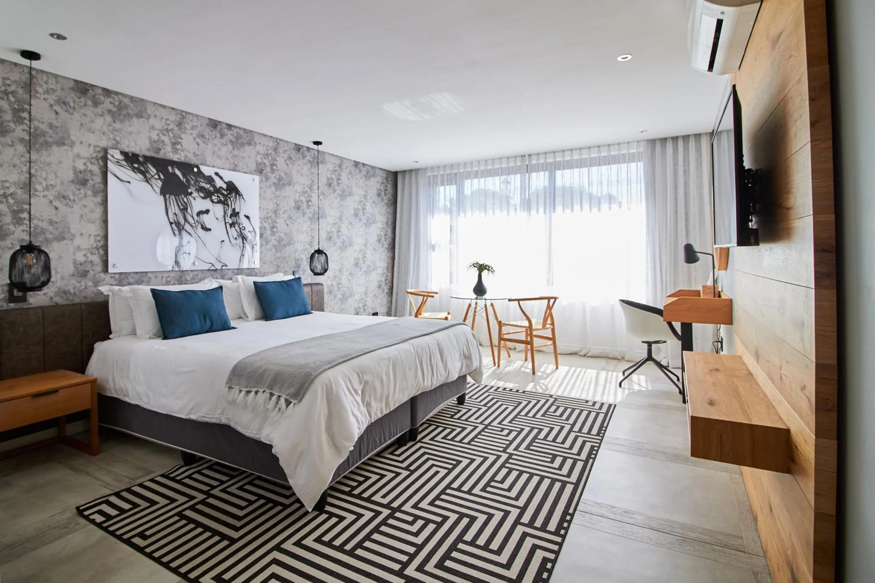 Bed in Central Beach Villas