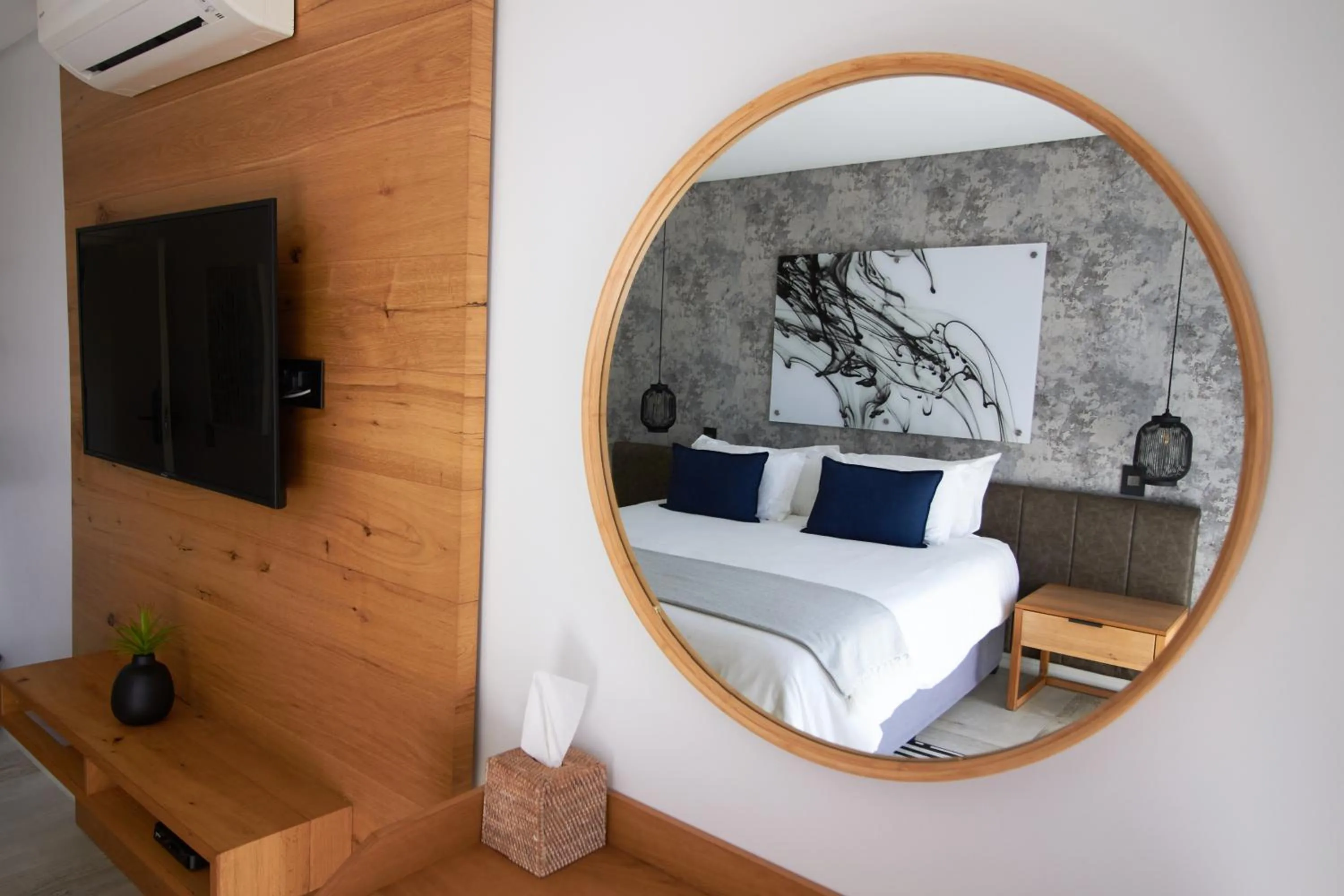 Bed in Central Beach Villas