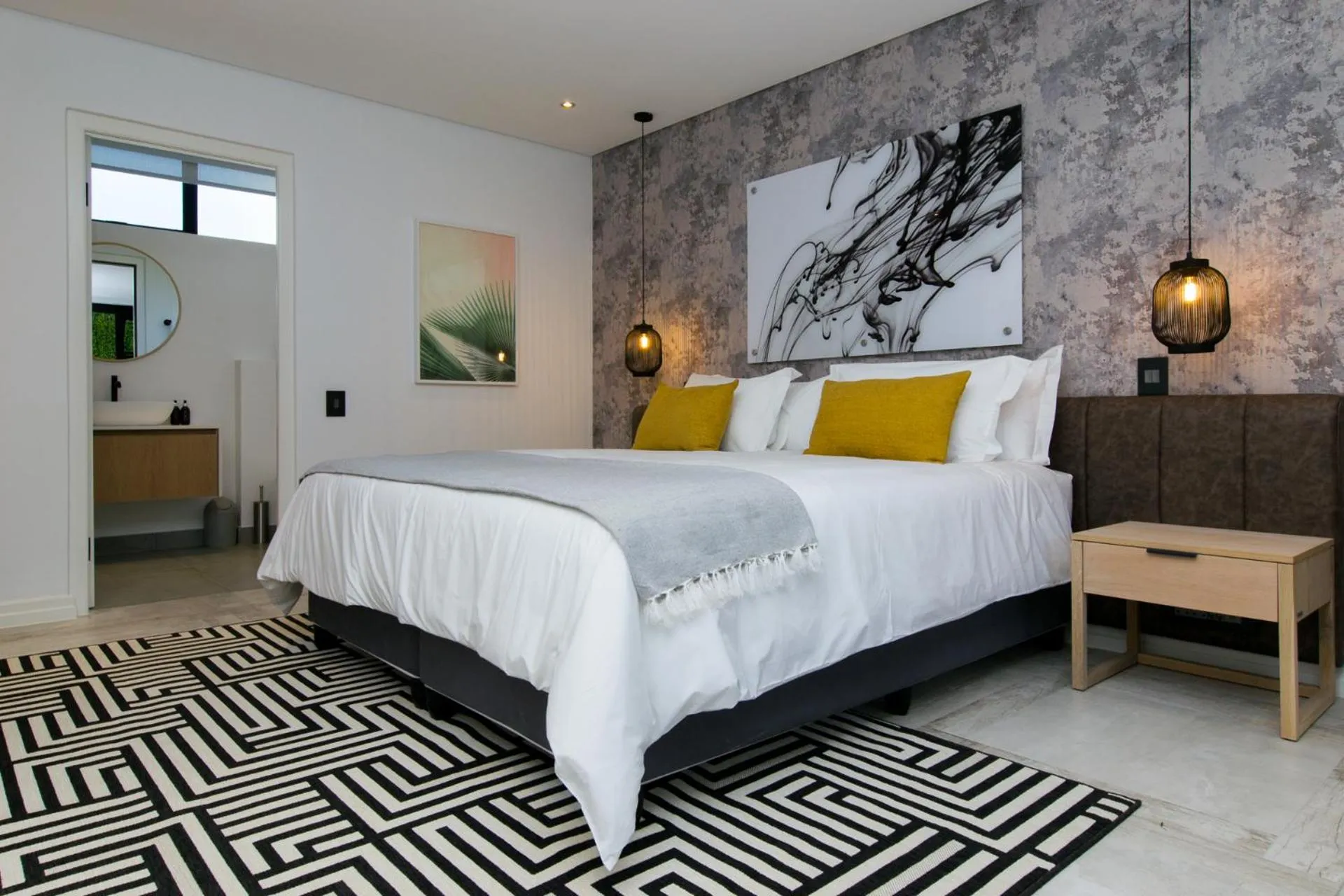 Bed in Central Beach Villas