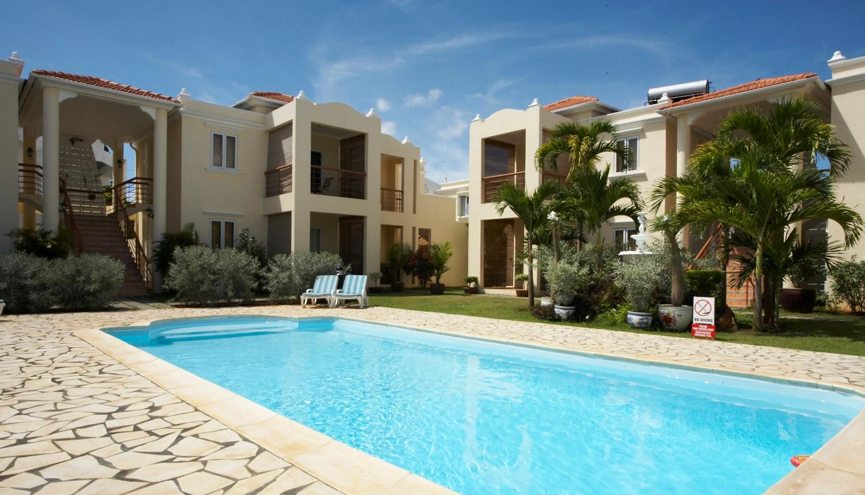 Pool view in La Pointe Villas