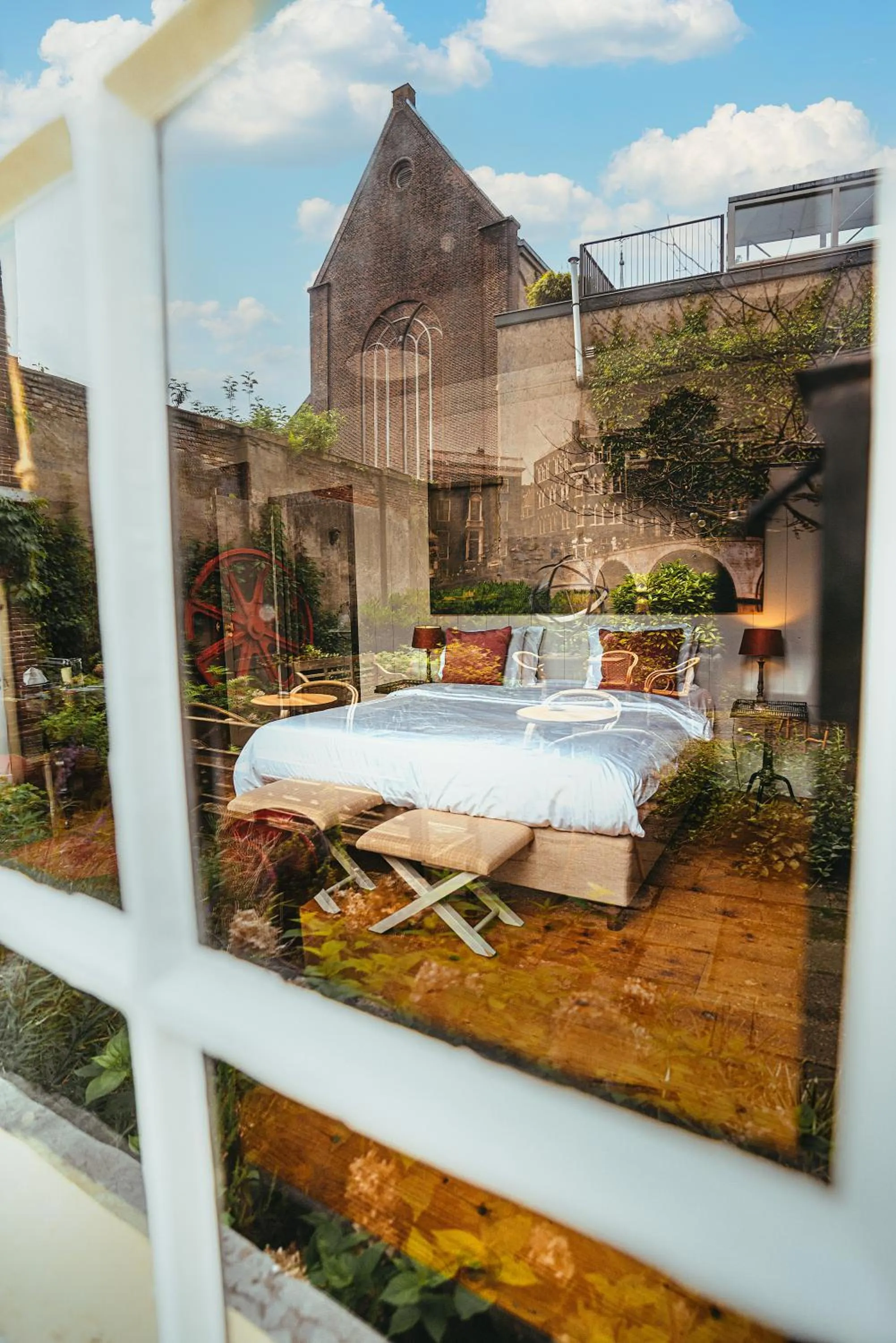 Garden view in Hotel Beijers