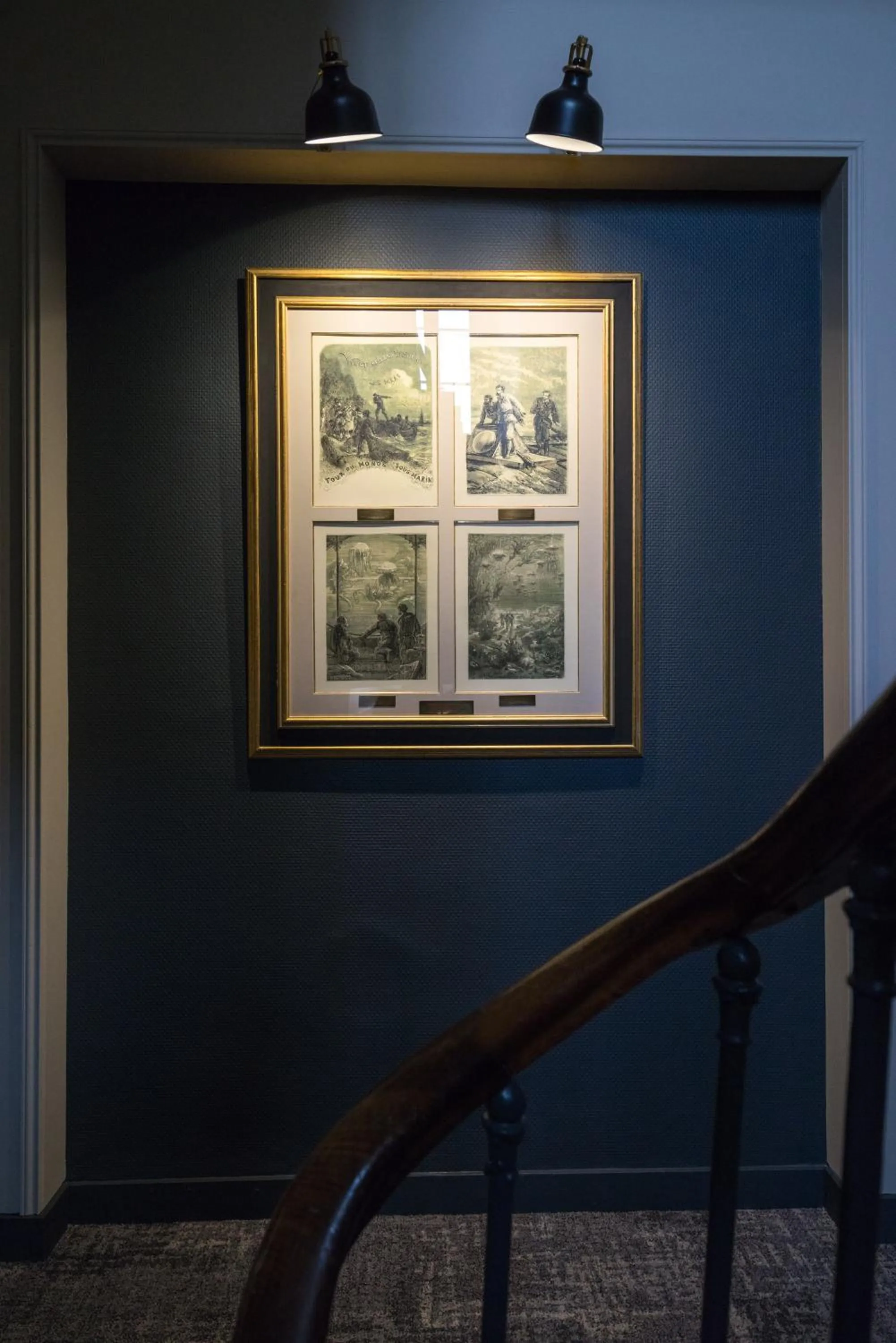 Decorative detail in Hotel Voltaire Opera Nantes Centre