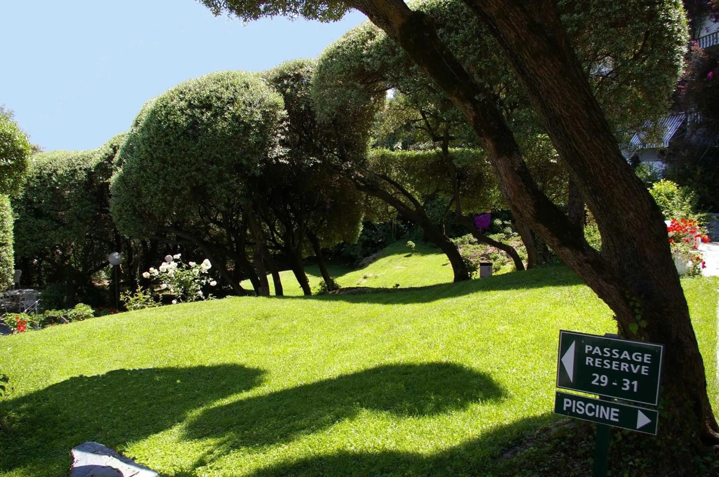 Garden view in Hôtel Pietracap