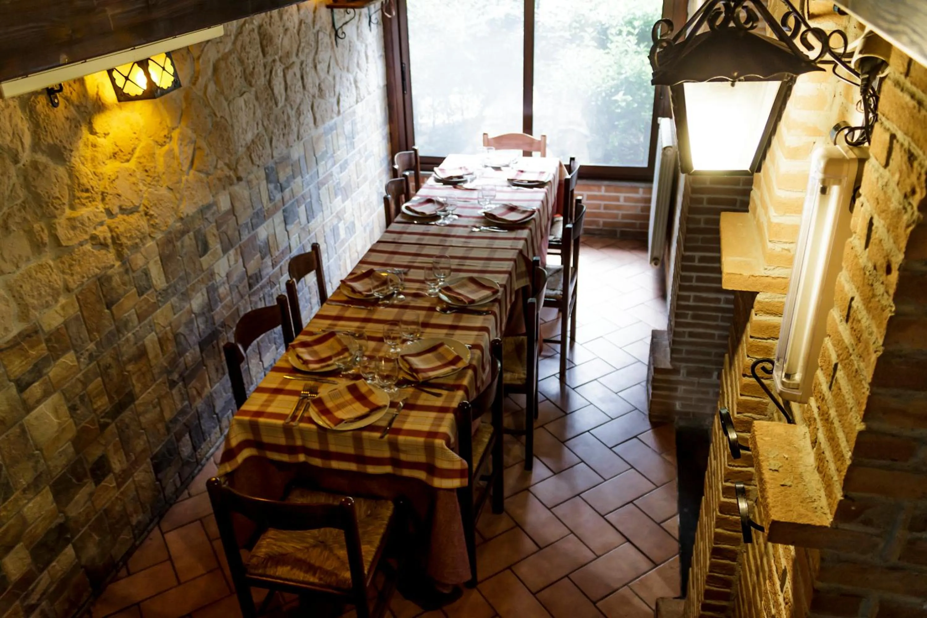 Seating area in La Locanda di Decima