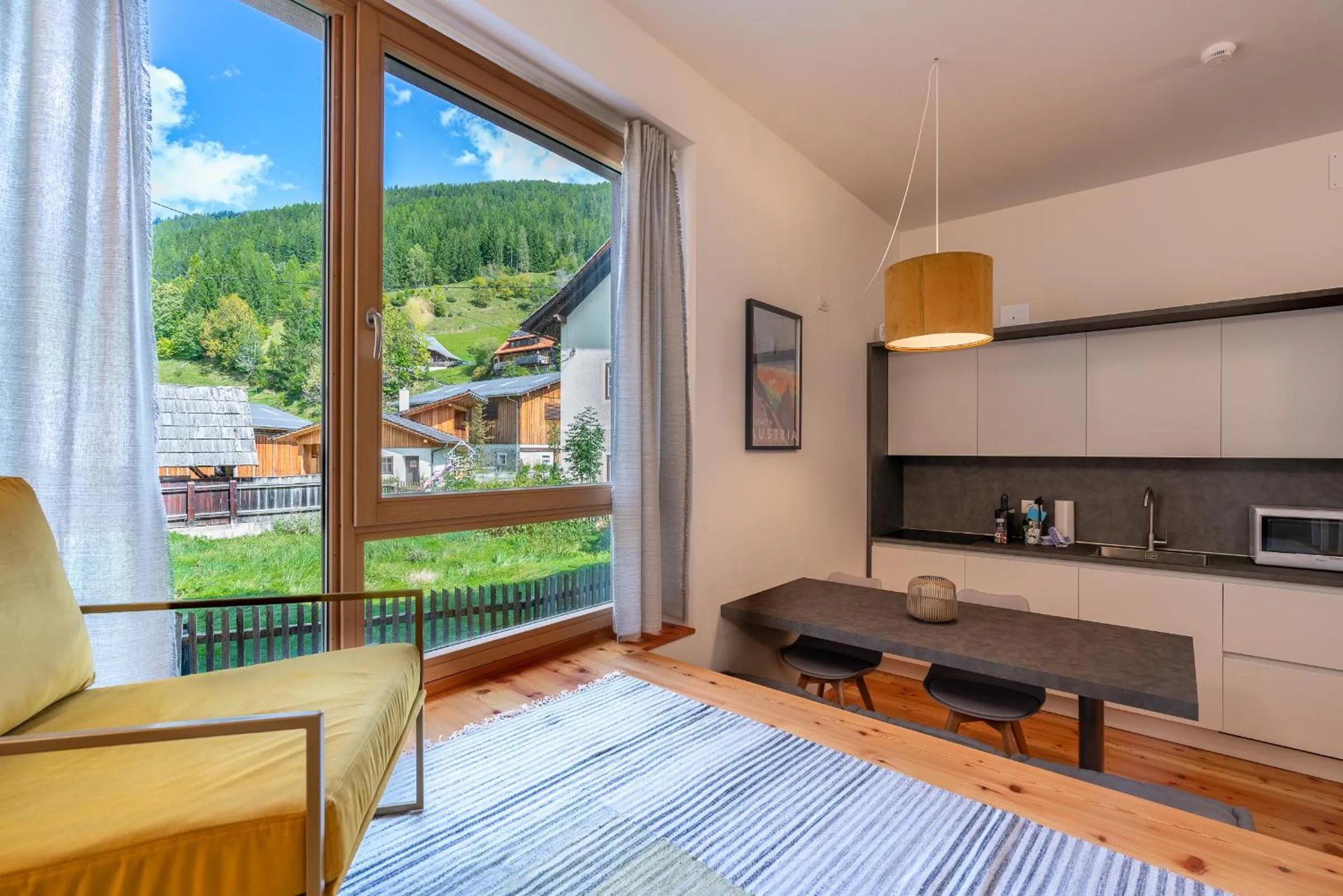 Living room in Quercus Appartements contactless check-in