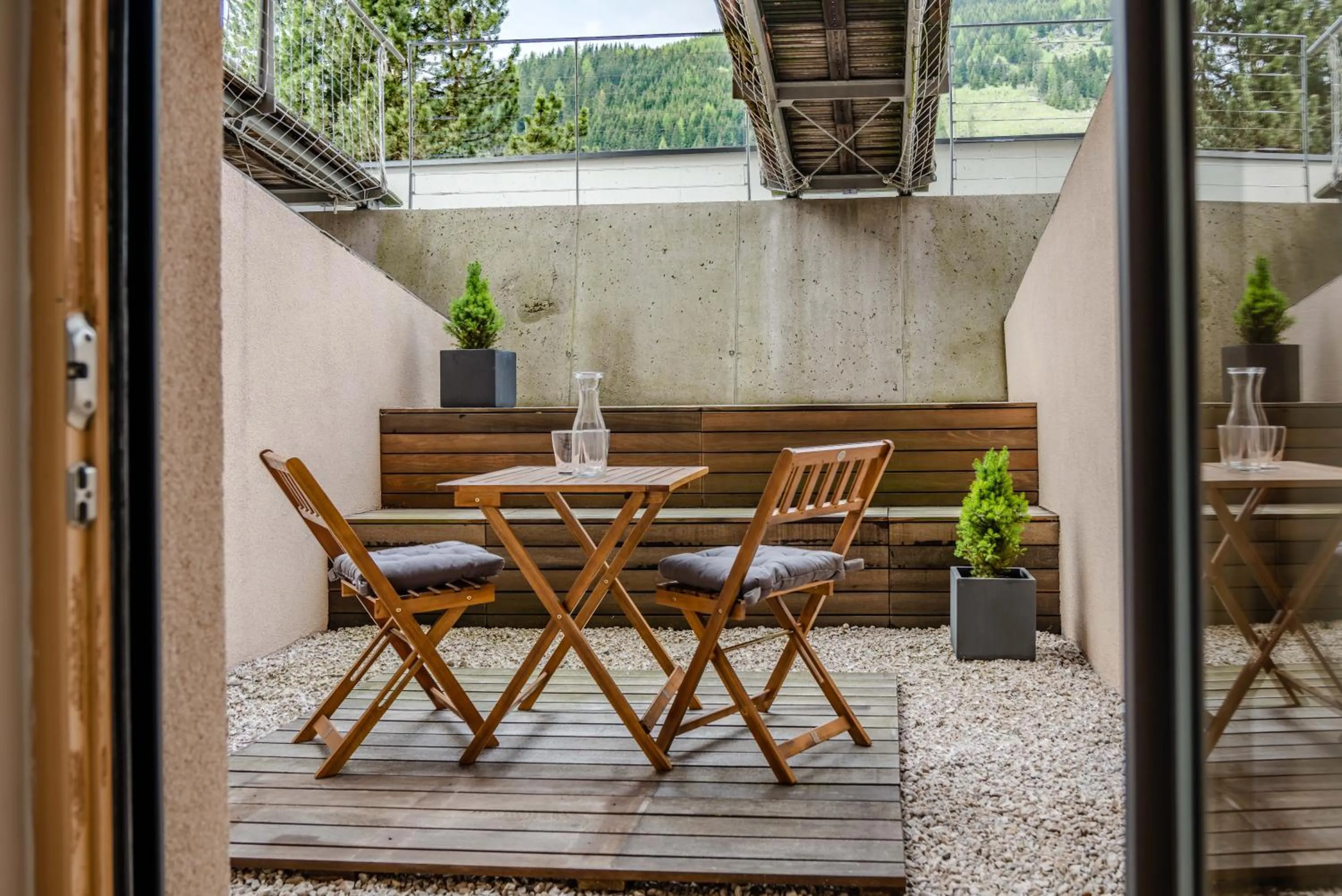 Garden in Quercus Appartements contactless check-in