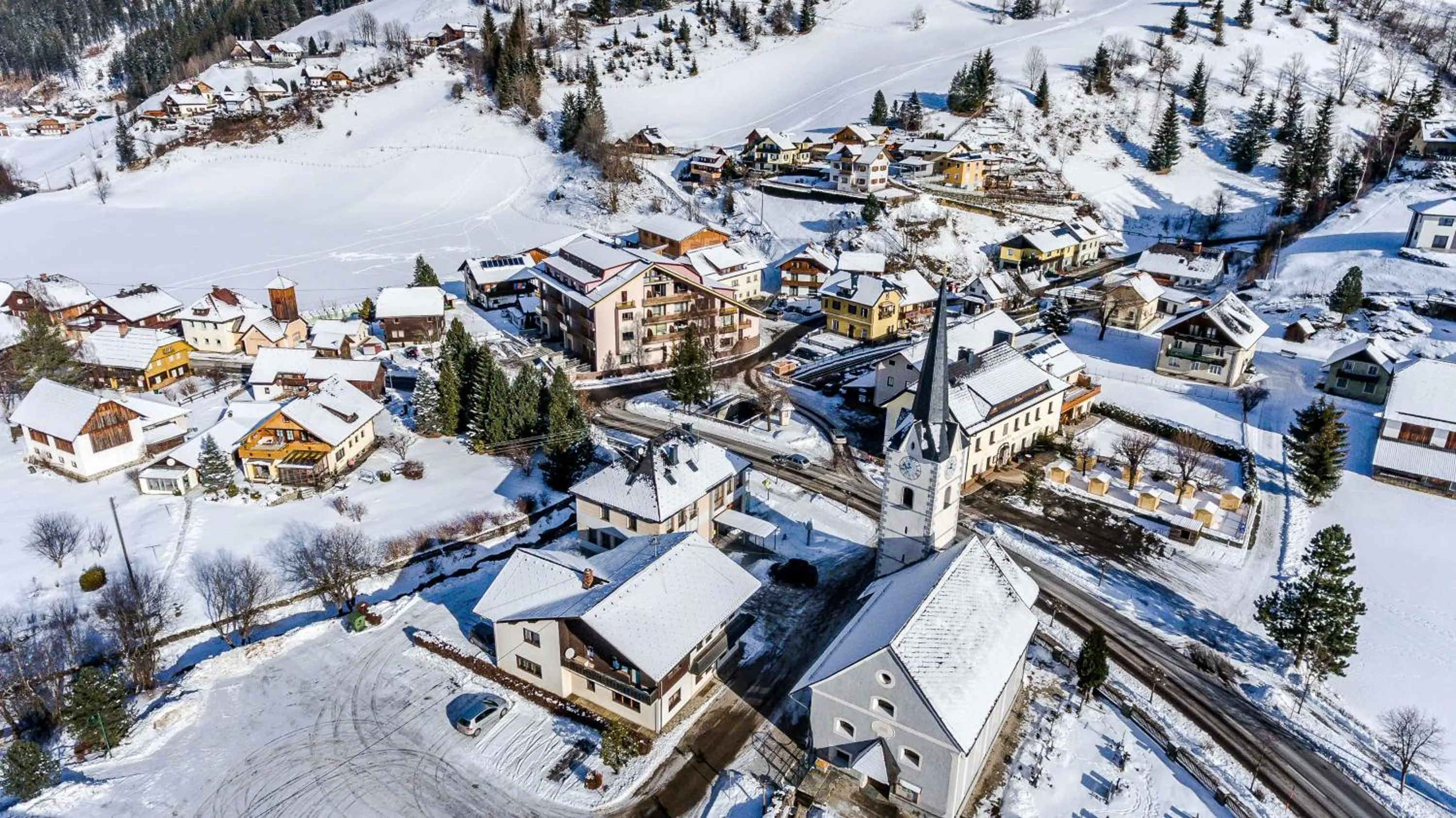 Bird's eye view in Quercus Appartements contactless check-in