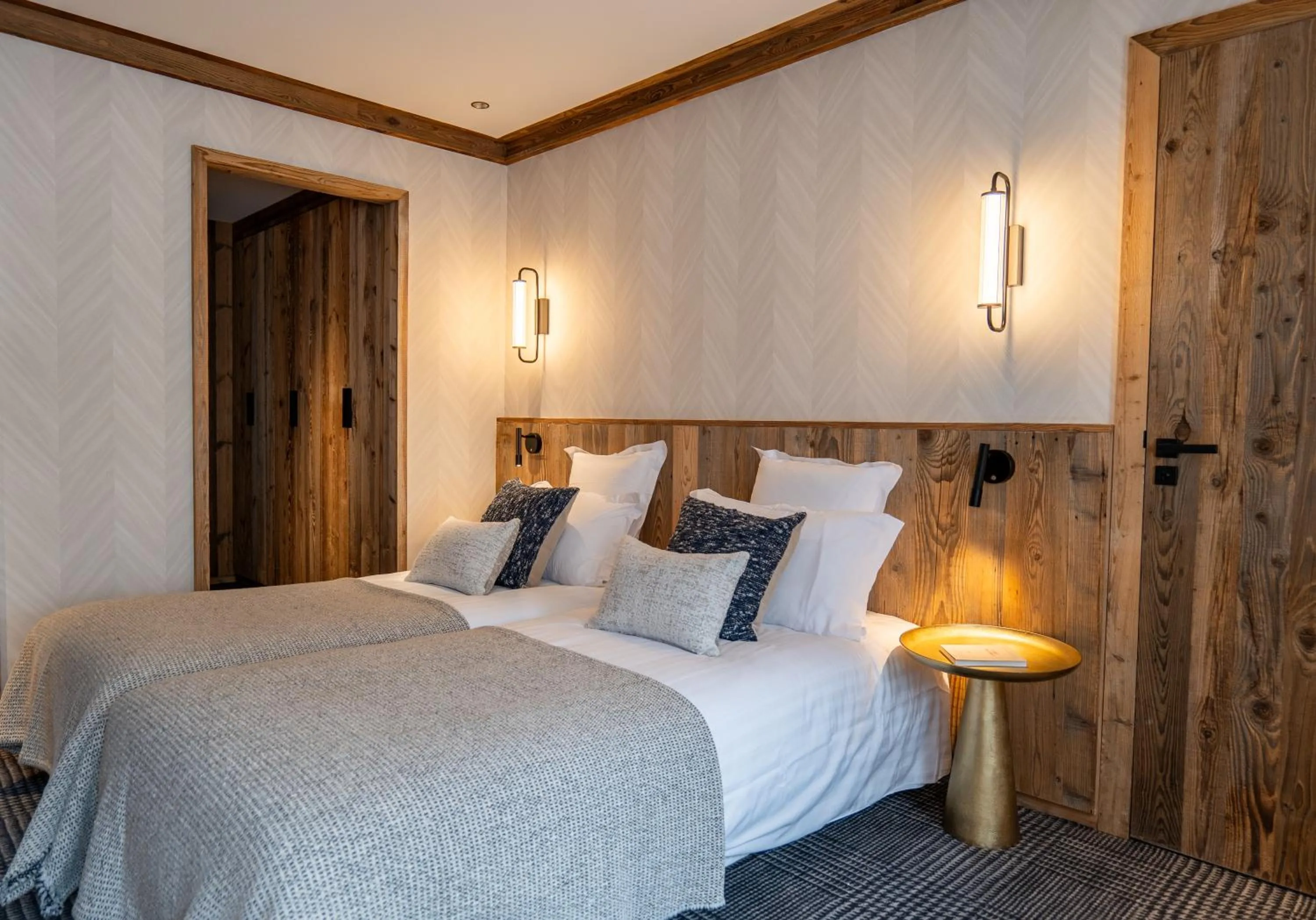 Bed in Hôtel L'Arboisie