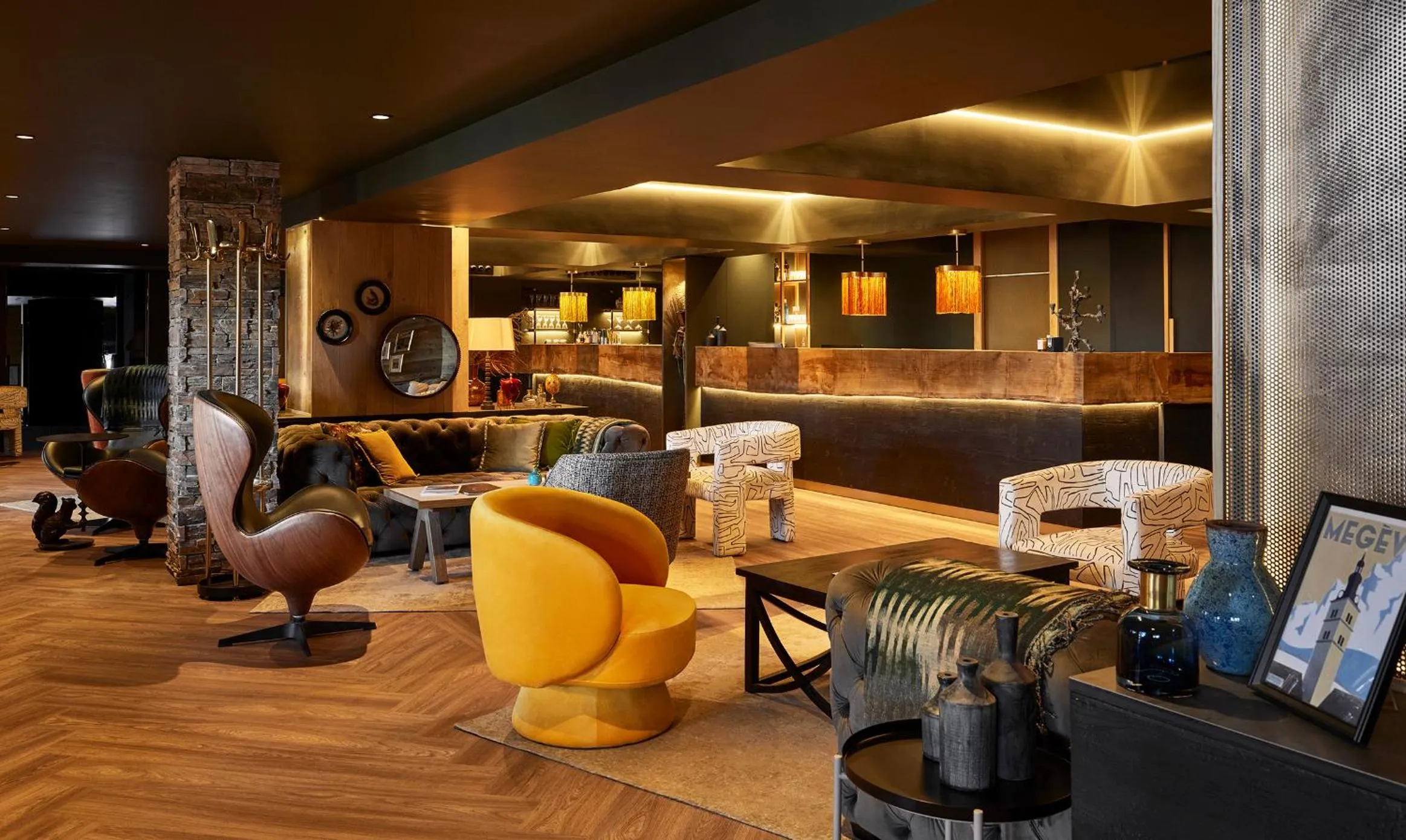 Lobby or reception in Hôtel L'Arboisie