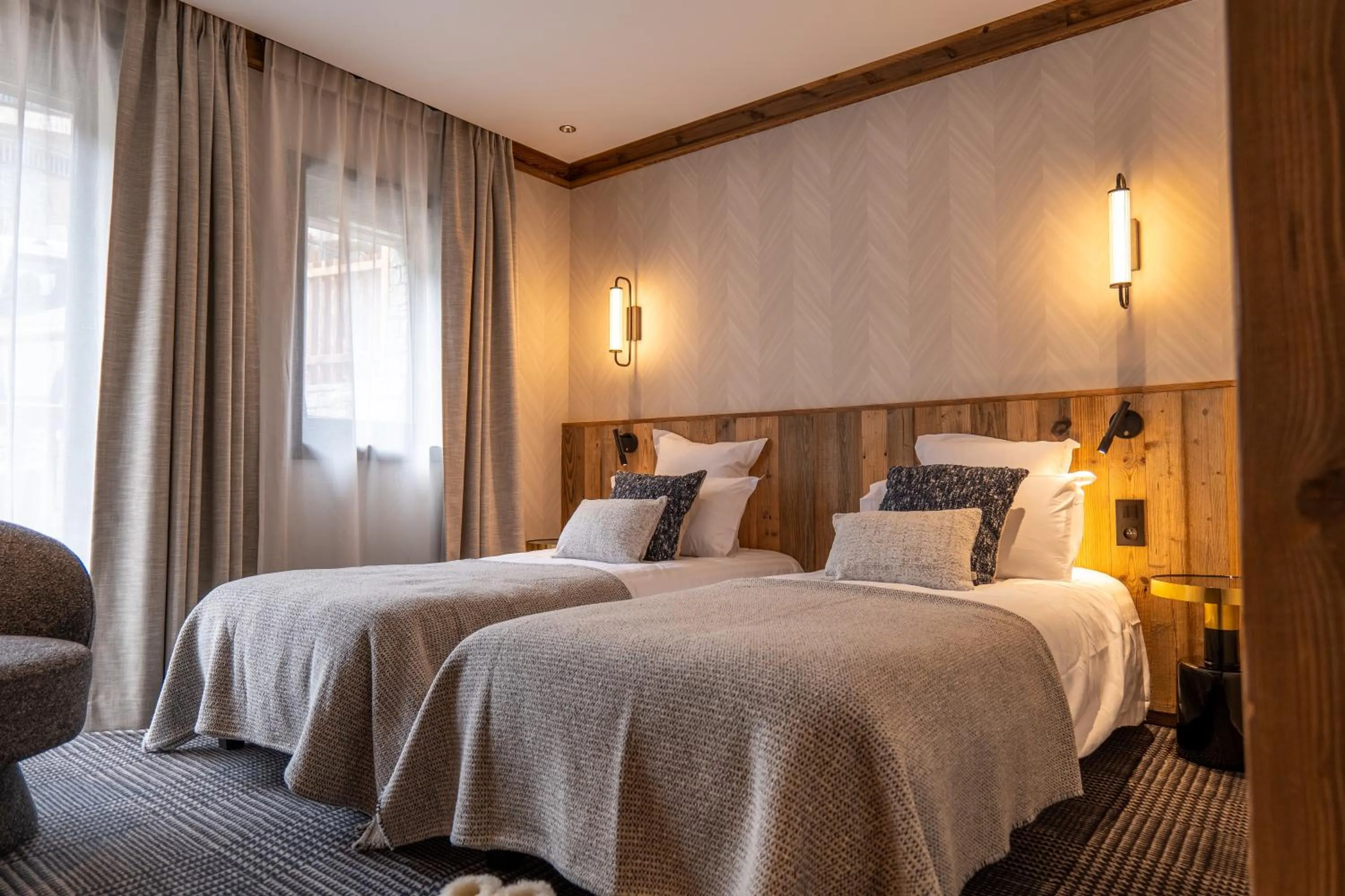 Bed in Hôtel L'Arboisie