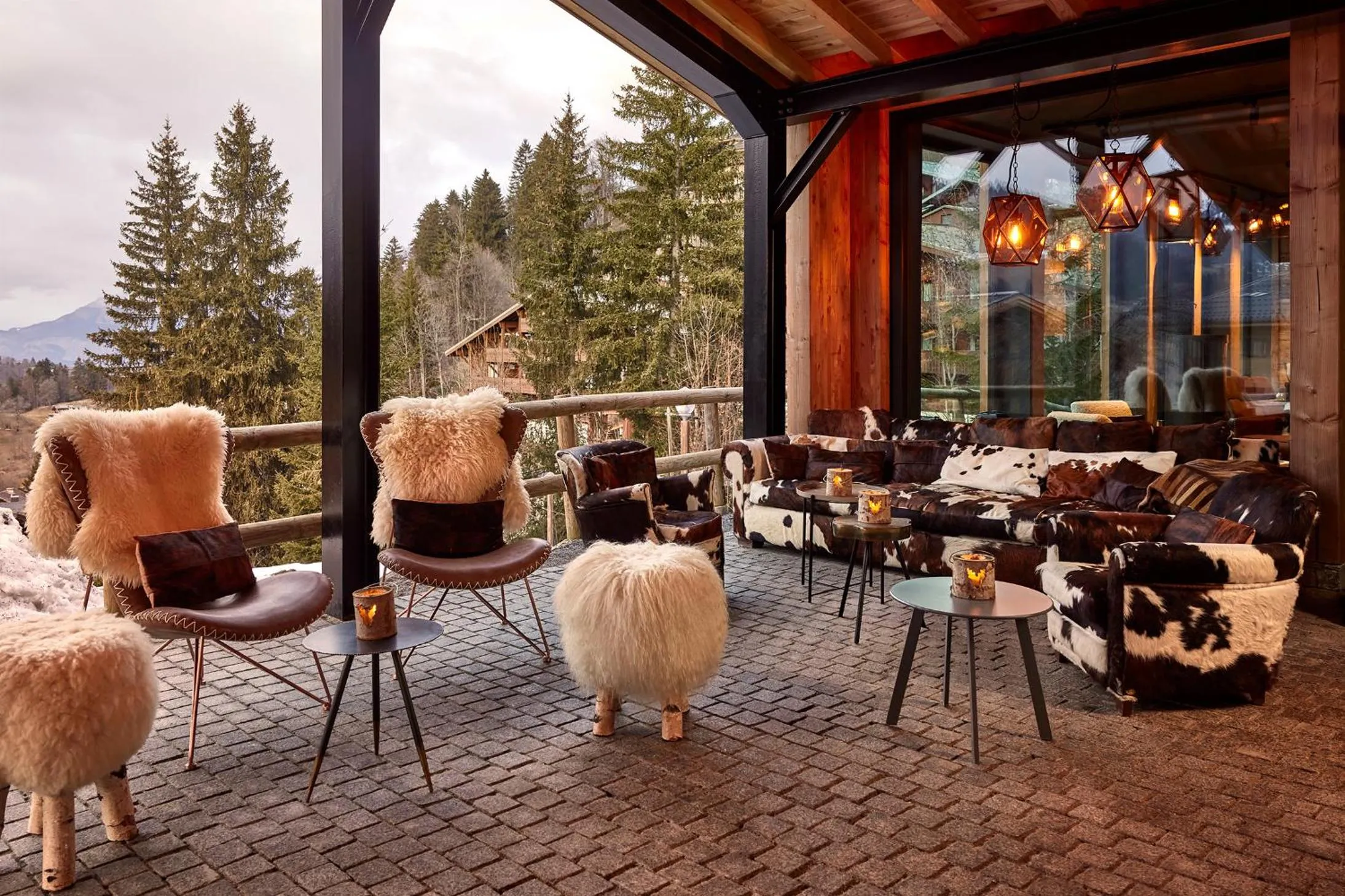 Balcony/Terrace in Hôtel L'Arboisie