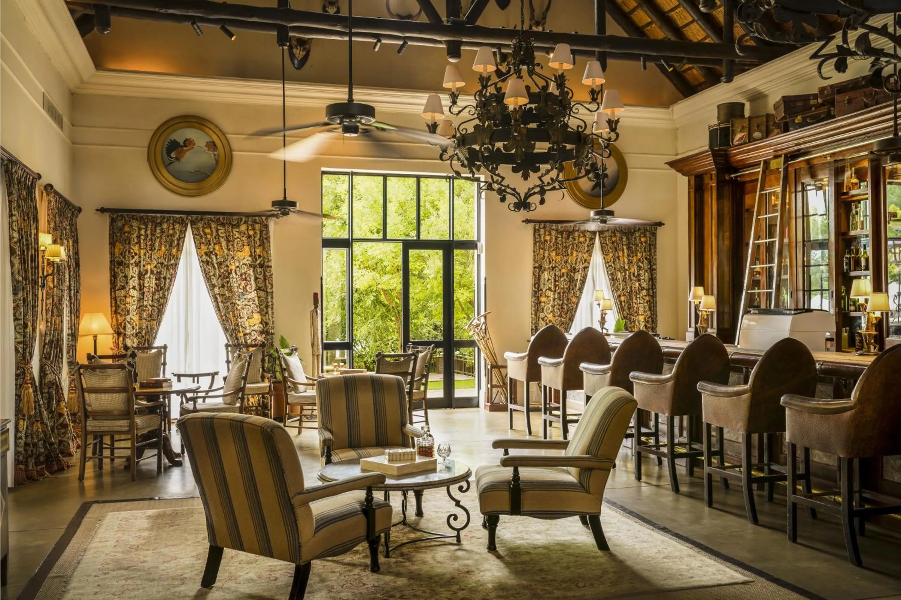 Lounge or bar in Royal Livingstone Hotel by Anantara