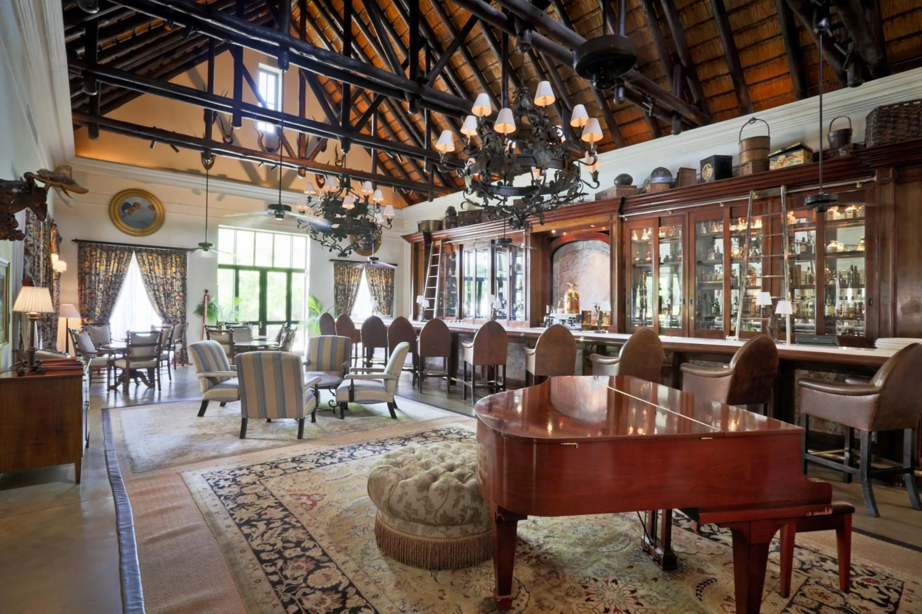 Lounge or bar in Royal Livingstone Hotel by Anantara